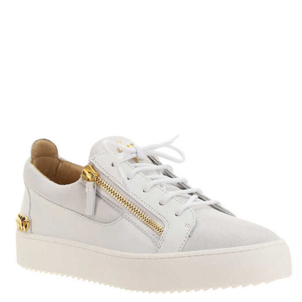 

Giuseppe Zanotti White/Gold Frankie Sneakers Size IT