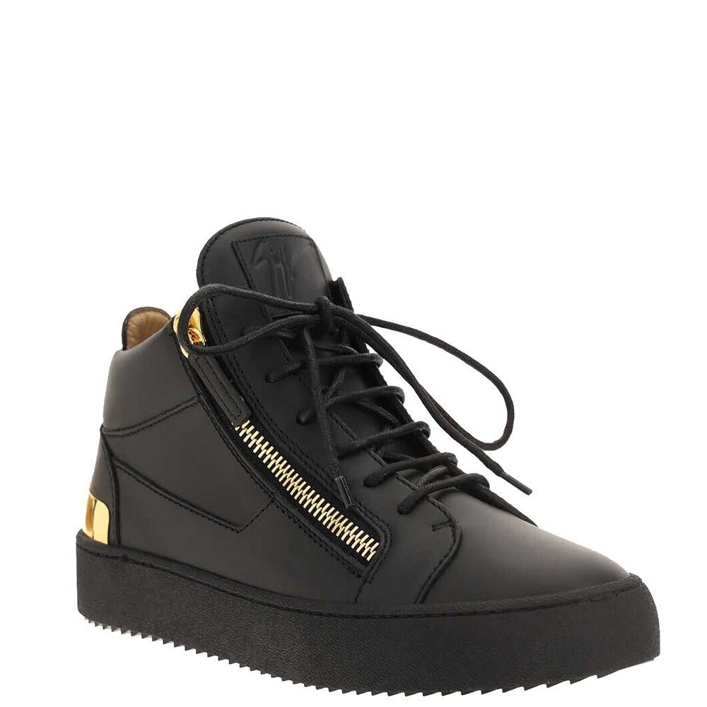 

Giuseppe Zanotti Black Kriss Steel Sneakers Size IT
