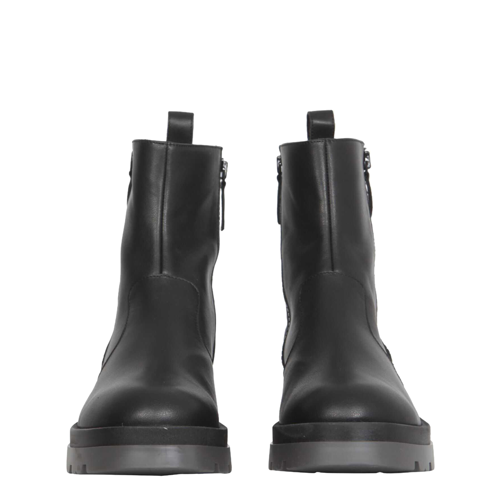 

Giuseppe Zanotti Black Leather Biker Ike Boots Size IT