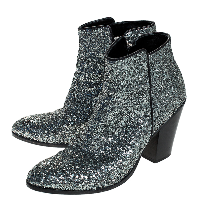 giuseppe zanotti glitter boots