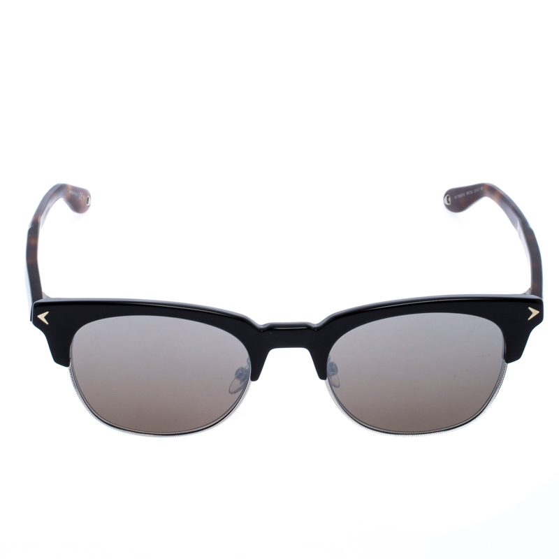 

Givenchy Black/Brown Tortoise GV7083 Mirror Half Rim Sunglasses