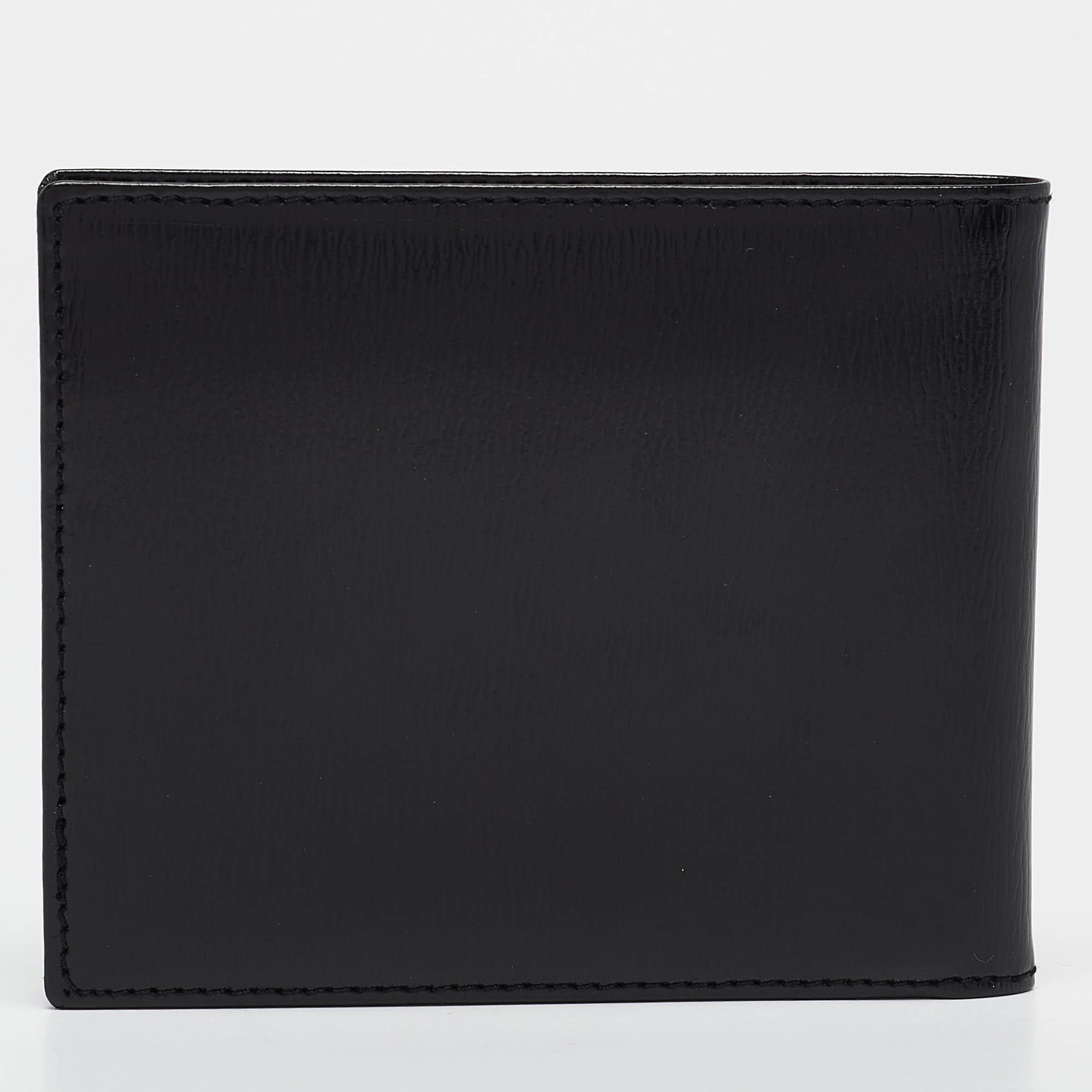 

Givenchy Black Glossy Leather Bifold Compact Wallet