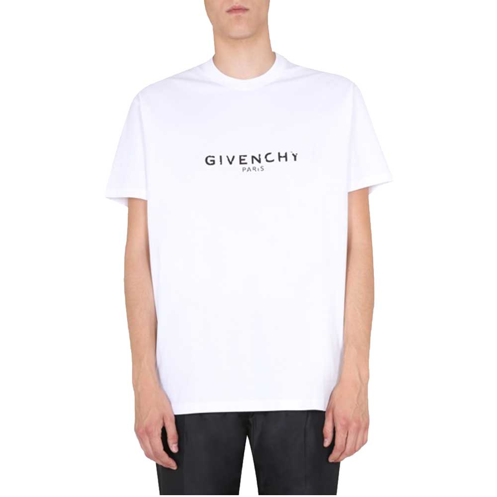Pre-owned Givenchy White Oversized Fit T-shirt Size S