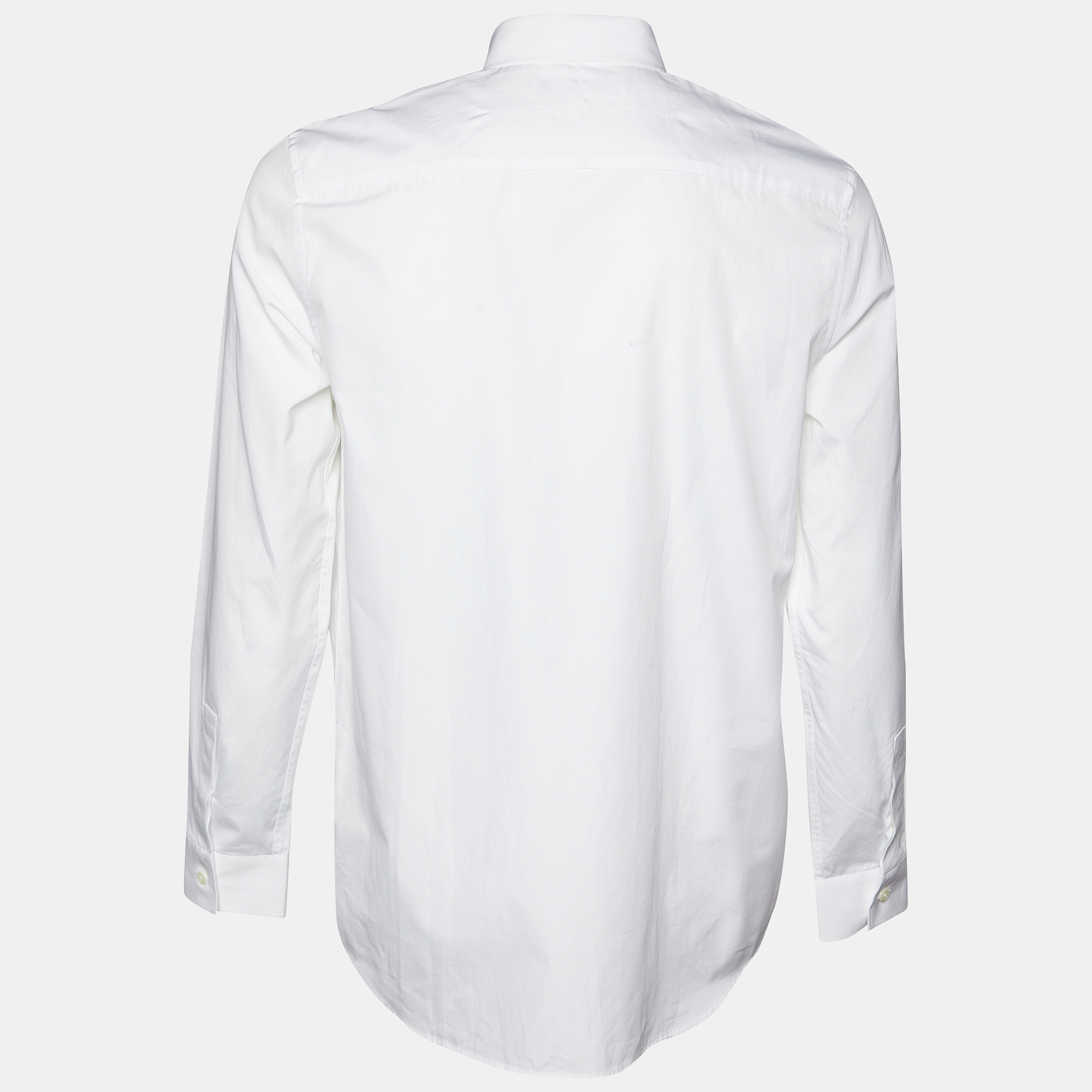 

Givenchy White Cotton Crystal Button Shirt
