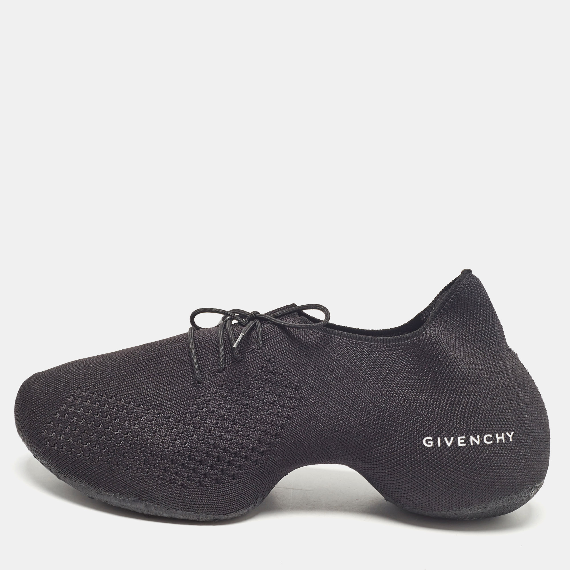 

Givenchy Black Knit Fabric TK-360 Low Top Sneakers Size