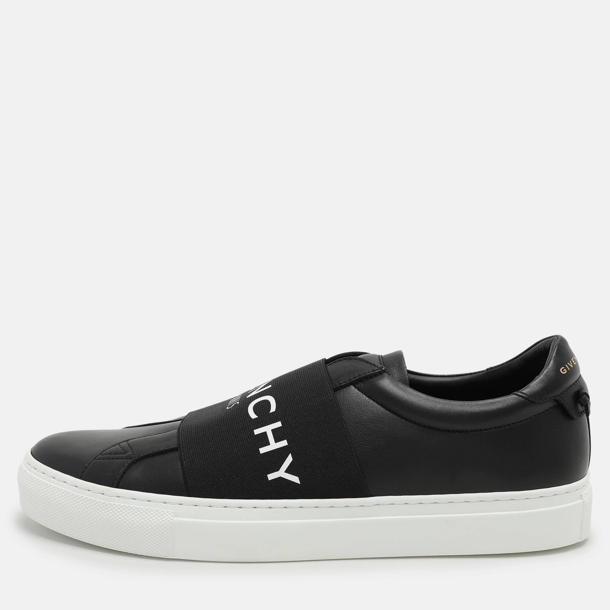 

Givenchy Black Leather Urban Street Slip On Sneakers Size