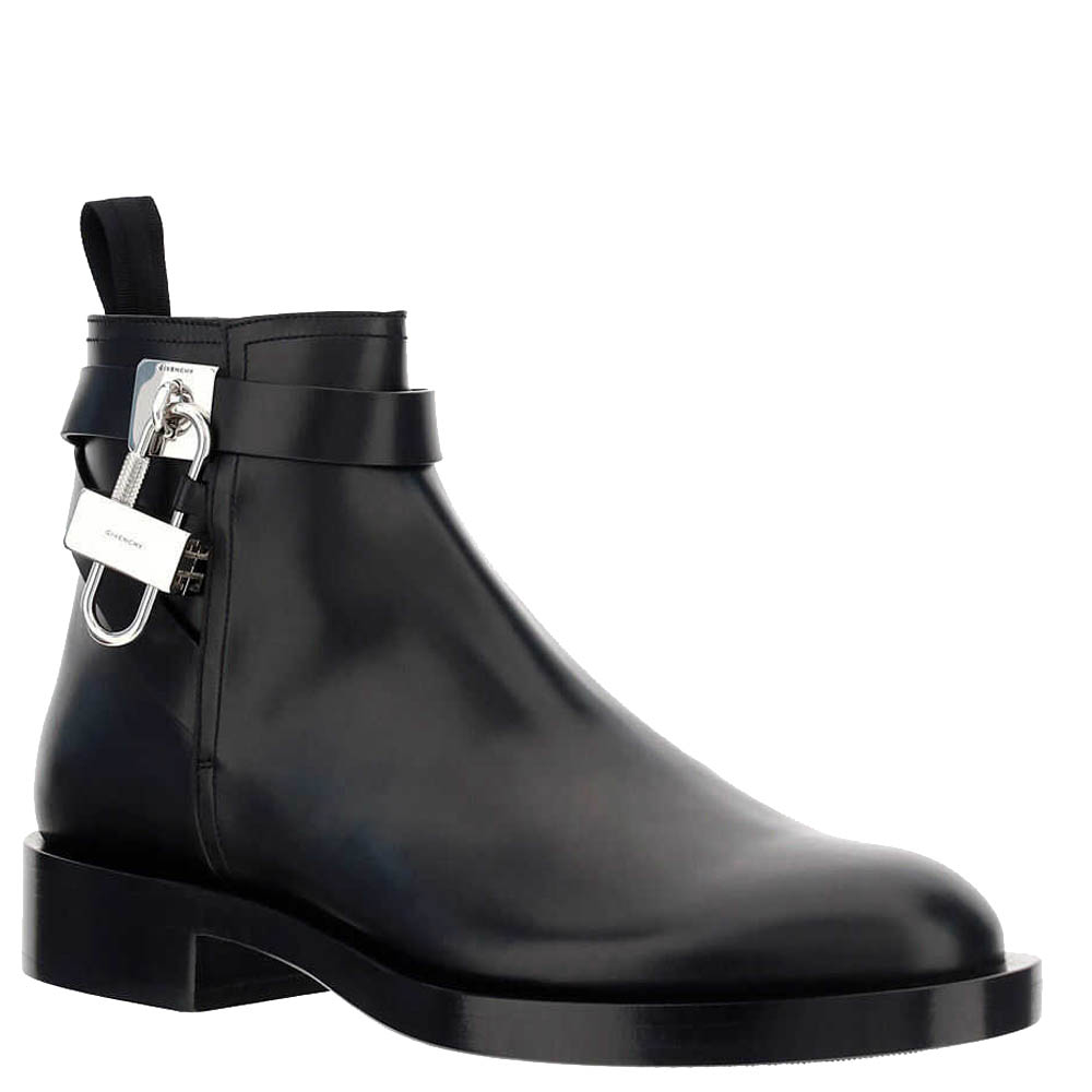 

Givenchy Black Leather Padlock Boots Size IT