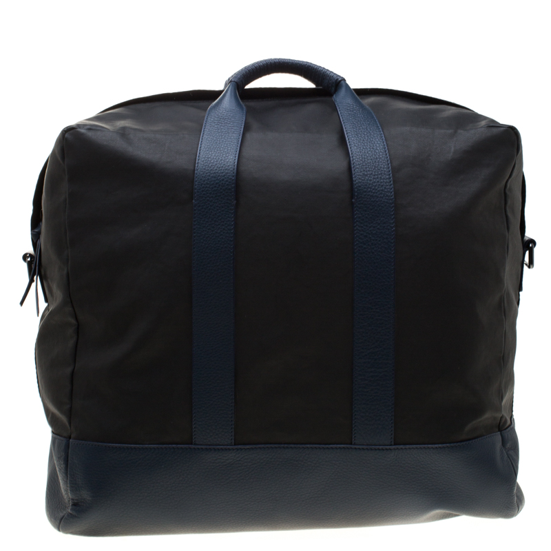 Givenchy Black/Blue Coated Fabric and Leather Limited Edition 75/008 Garment Bag