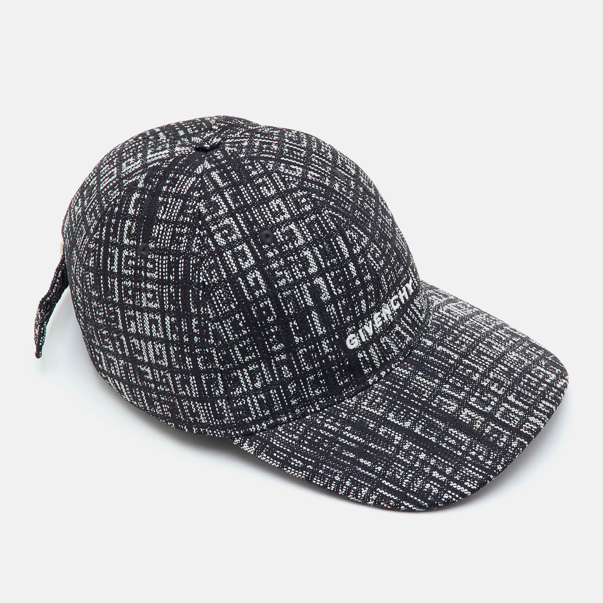 

Givenchy Black Monogram Jacquard Baseball Cap