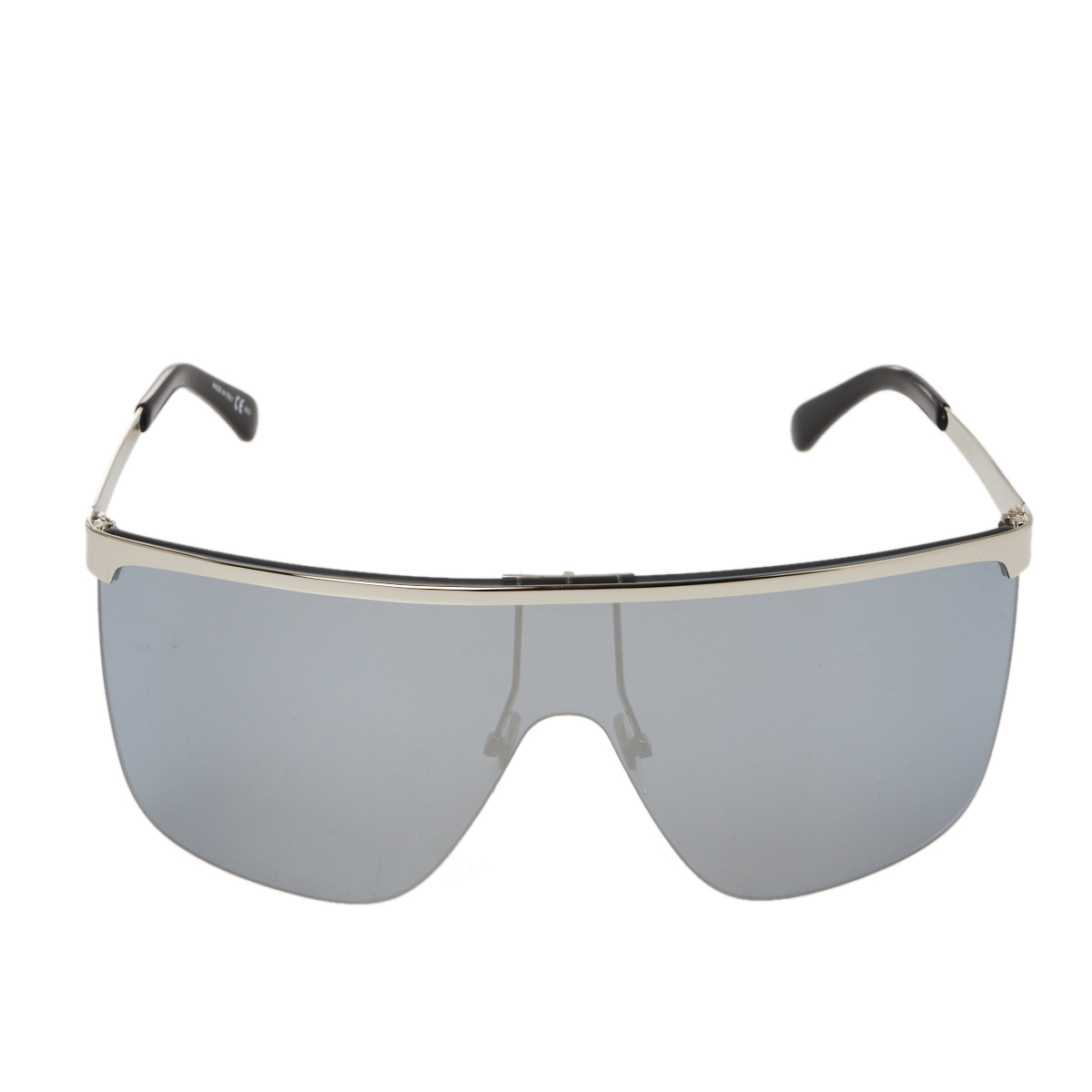 Givenchy Silver Tone/Silver Mirrored GV 7117/S Shield Sunglasses