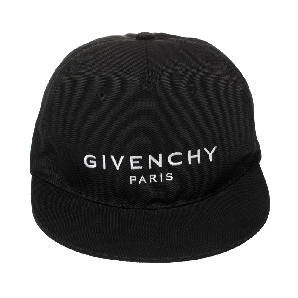 

Givenchy Black Logo Embroidered Canvas Baseball Cap