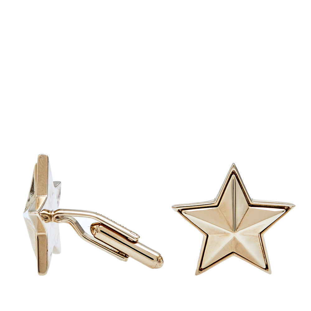 

Givenchy Star Gold Tone Metal Cufflinks
