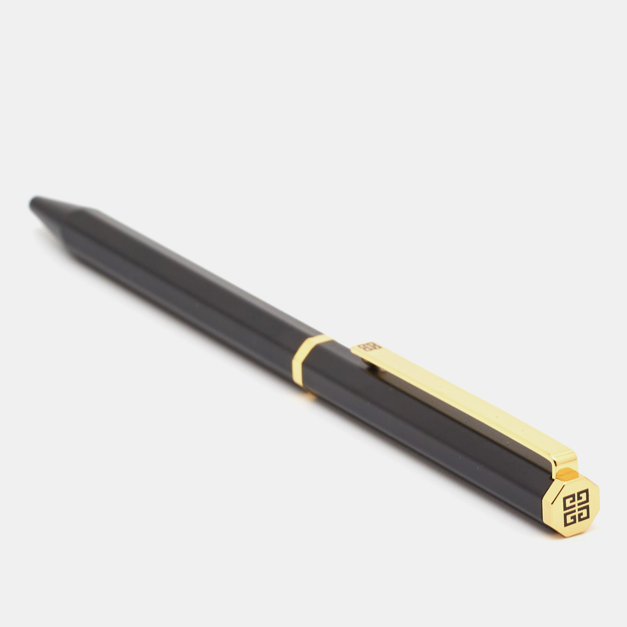 

Givenchy Black Composite Gold Tone Ballpoint Pen