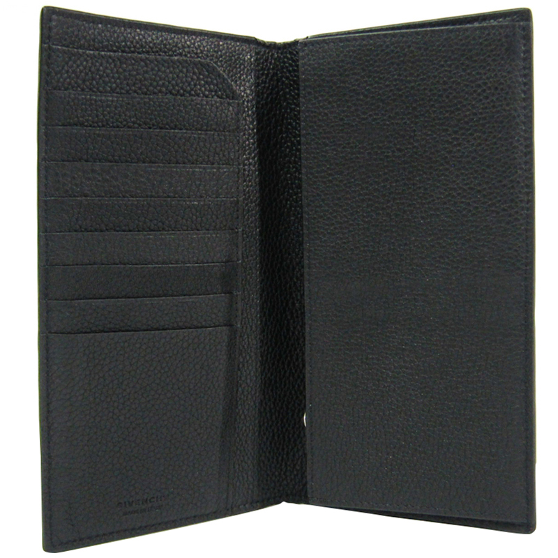 

Givenchy Black Leather Long Bifold Wallet