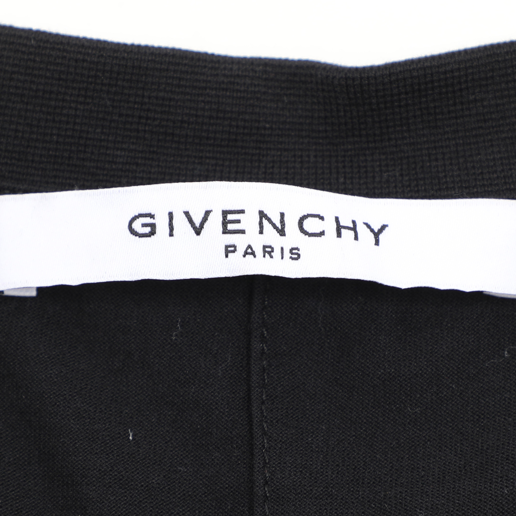 Givenchy Black Logo Print Cotton Distressed T-Shirt S 