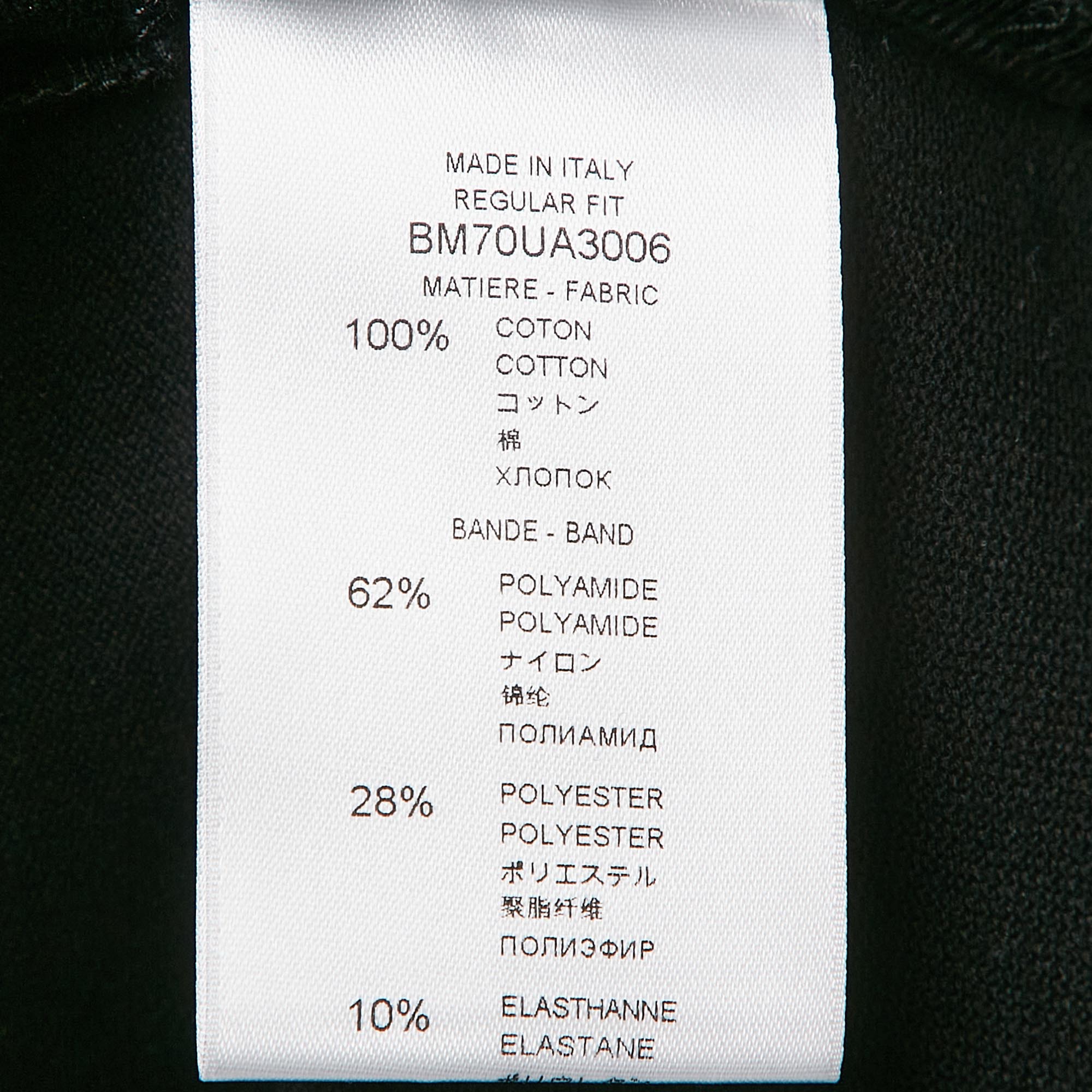 Givenchy Black Logo Tape Cotton Pique Polo T-Shirt M 