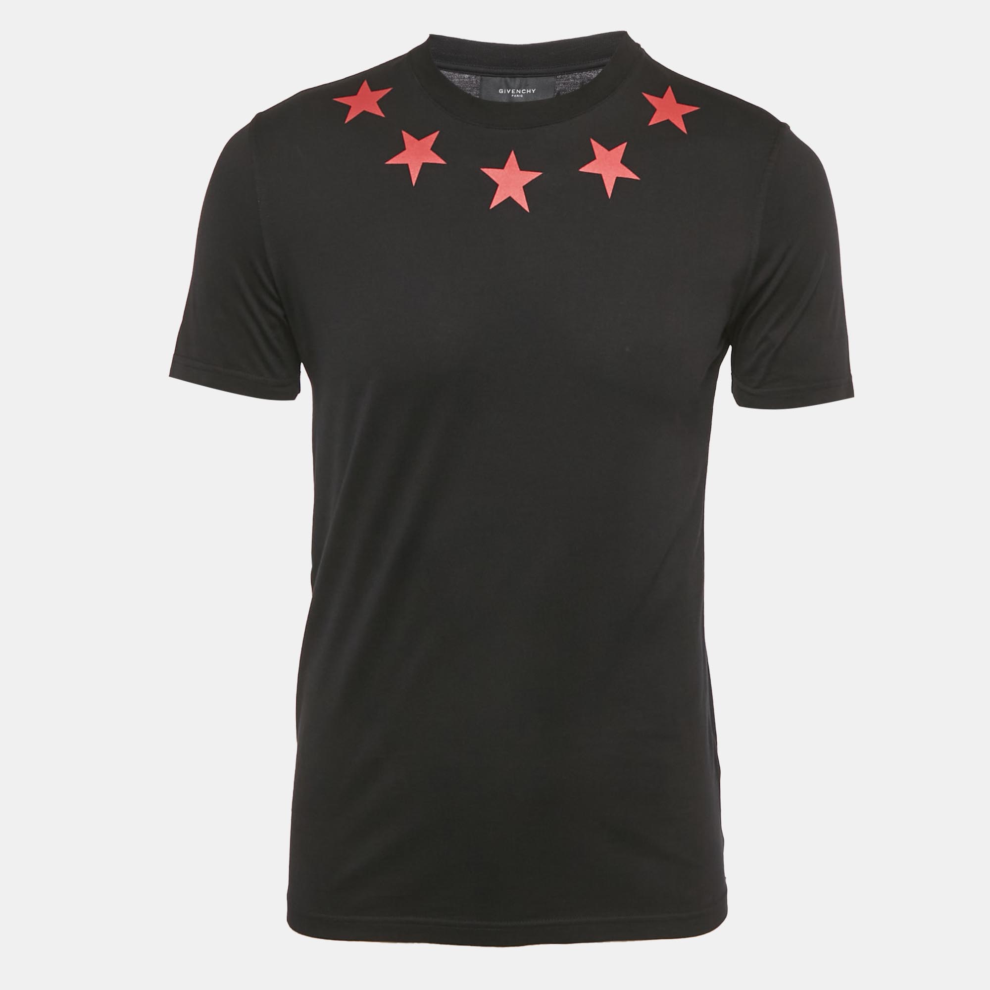

Givenchy Black Stars Print Jersey Crew Neck T-Shirt S