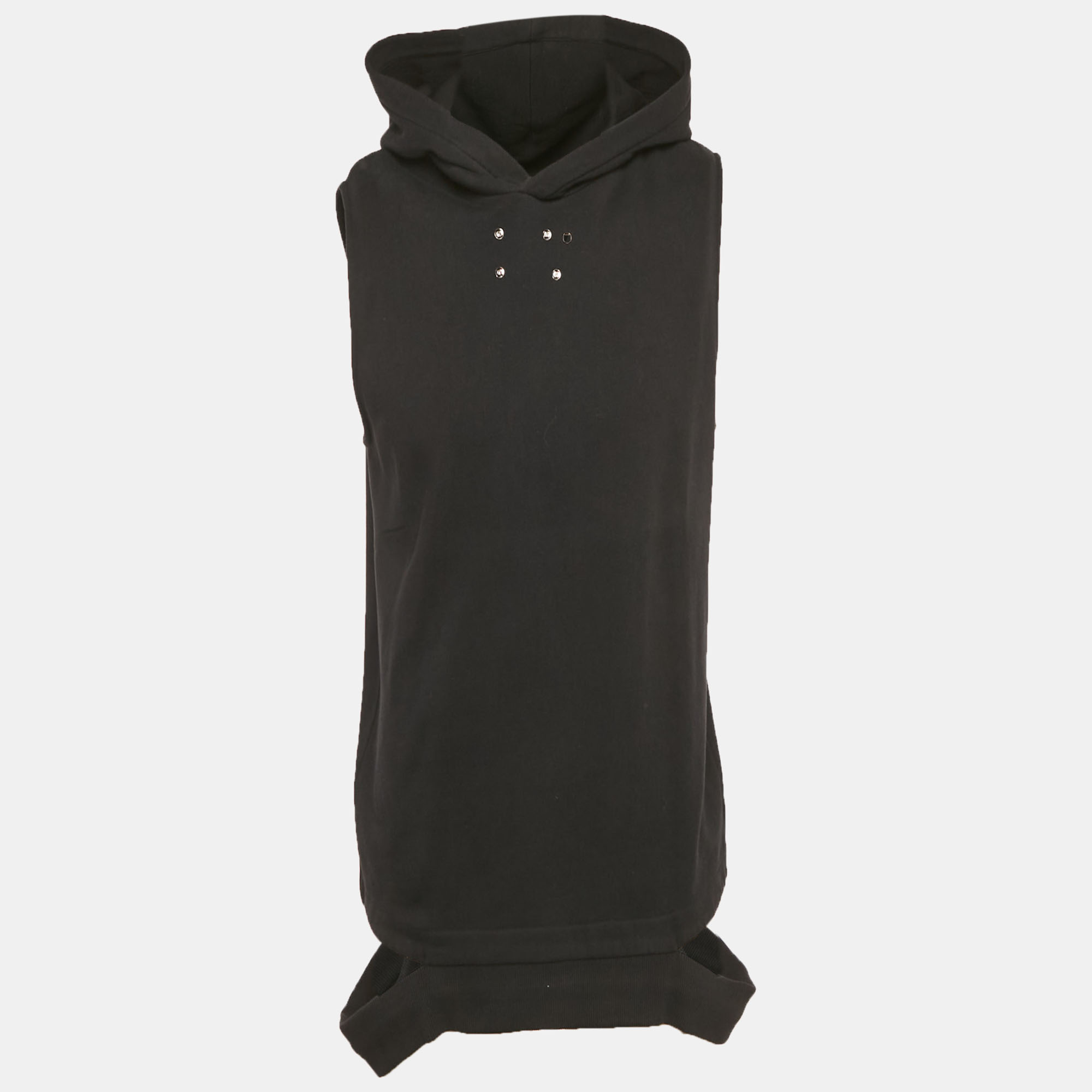 

Givenchy Black Cotton Distressed Sleeveless Hoodie S