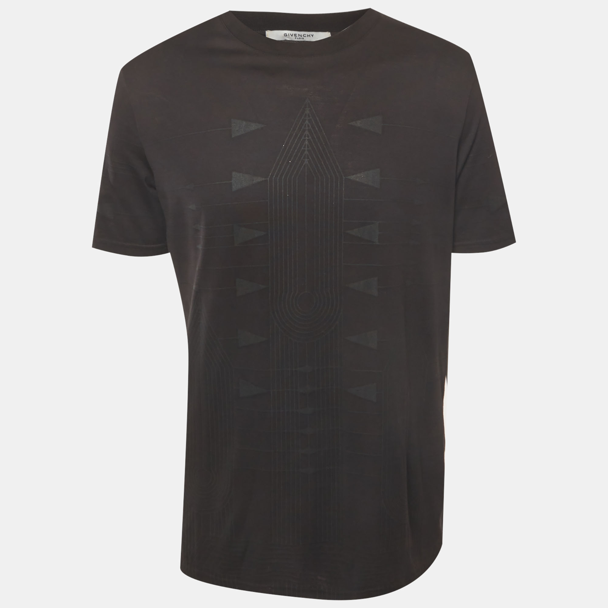 

Givenchy Black Printed Jersey Crewneck T-Shirt XS