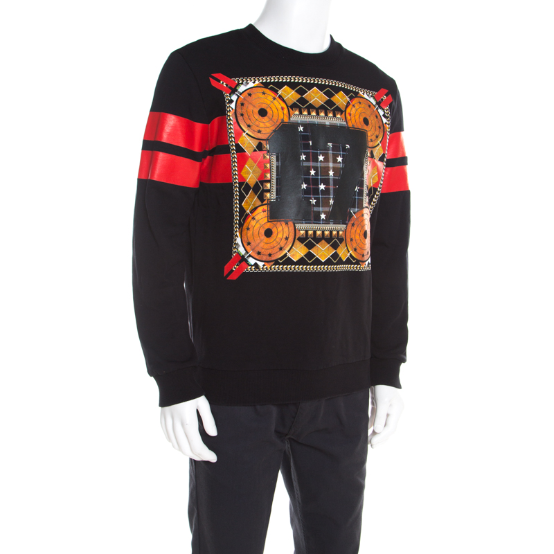 

Givenchy Black Printed Cotton Long Sleeve Sweatshirt