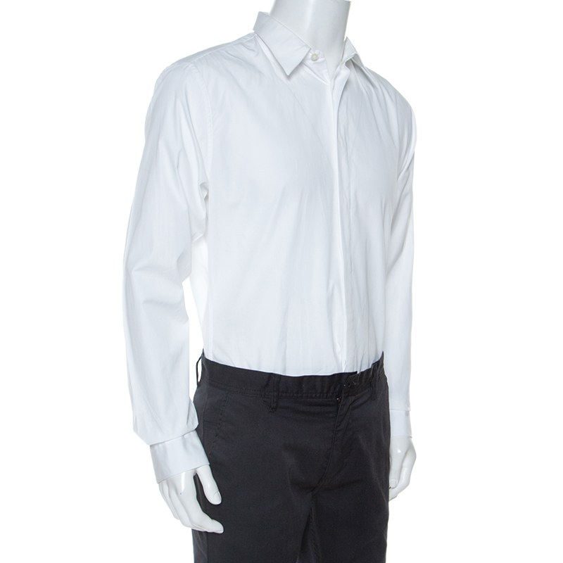 

Givenchy White Cotton Button Front Shirt 3XL