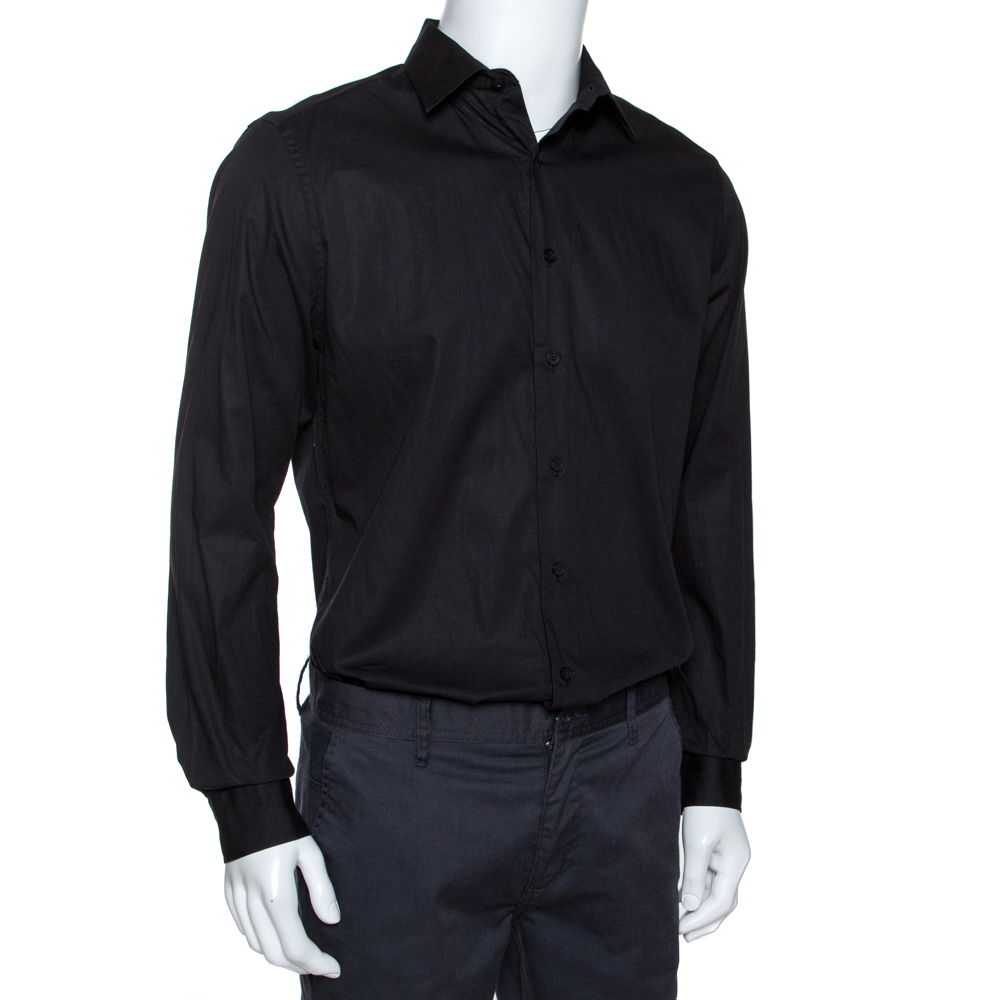 

Givenchy Black Stretch Cotton Long Sleeve Shirt