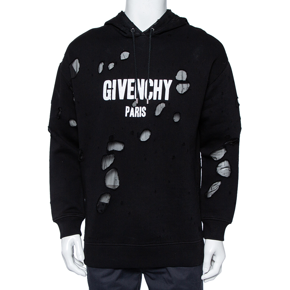 givenchy hoodie distressed