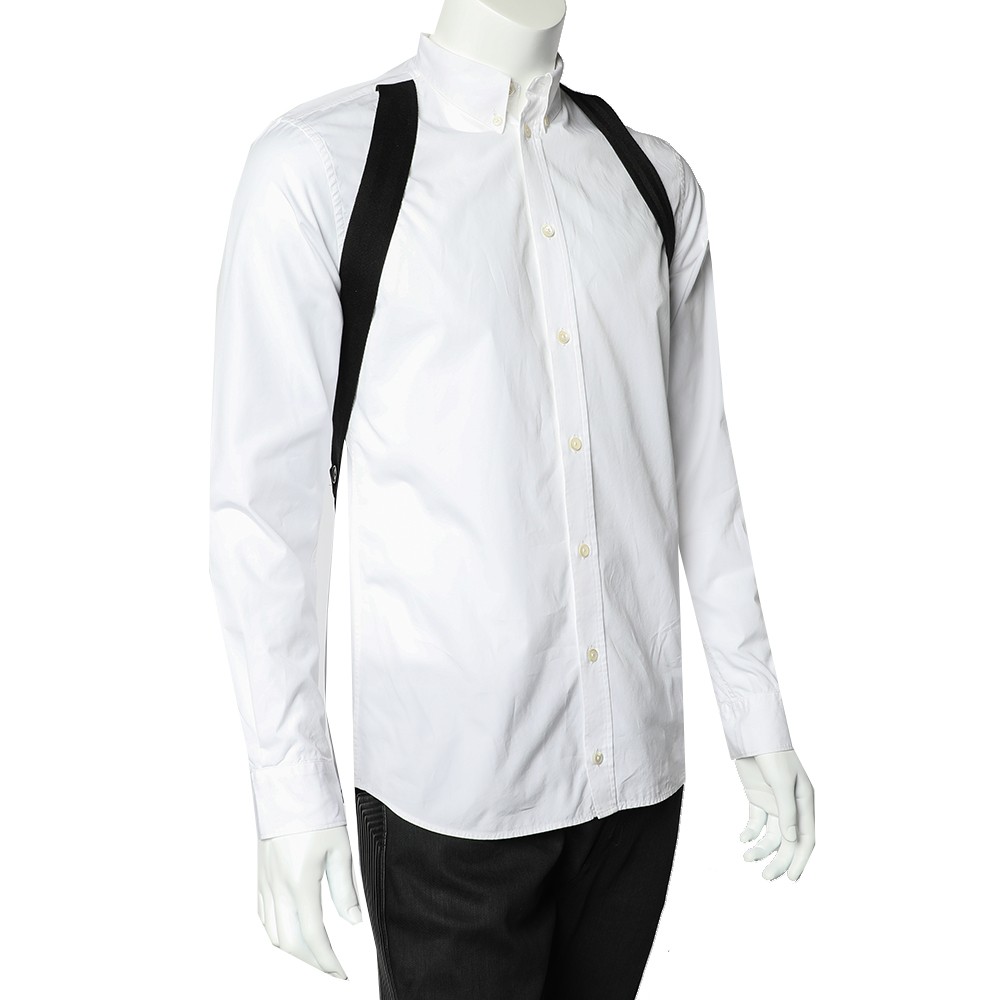 

Givenchy White Cotton Contrast Trim Button Front Shirt