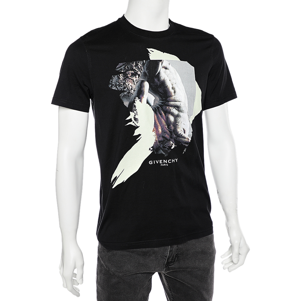 

Givenchy Black Printed Cotton Short Sleeve Crewneck T-Shirt