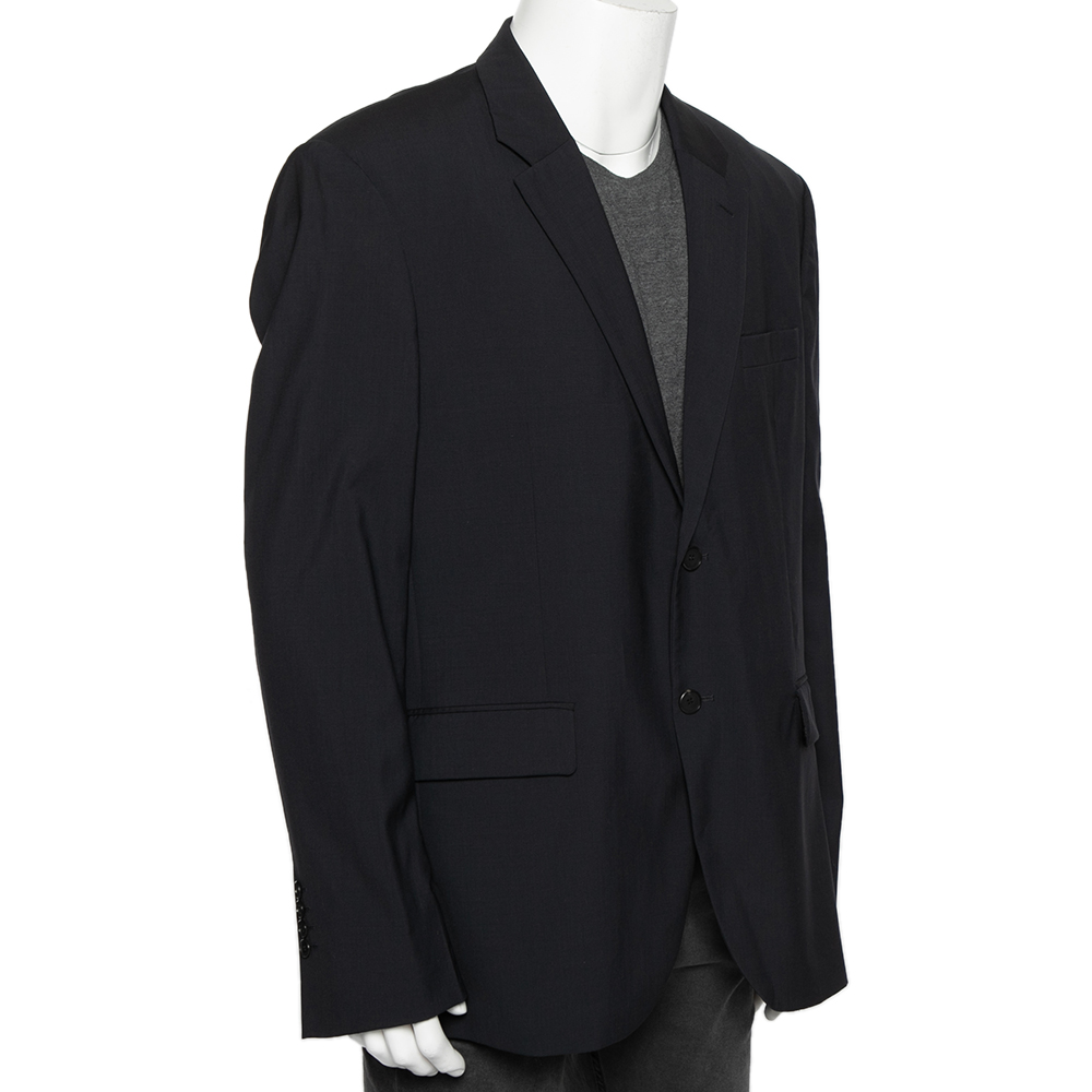

Givenchy Blue Wool Tailored Blazer, Navy blue