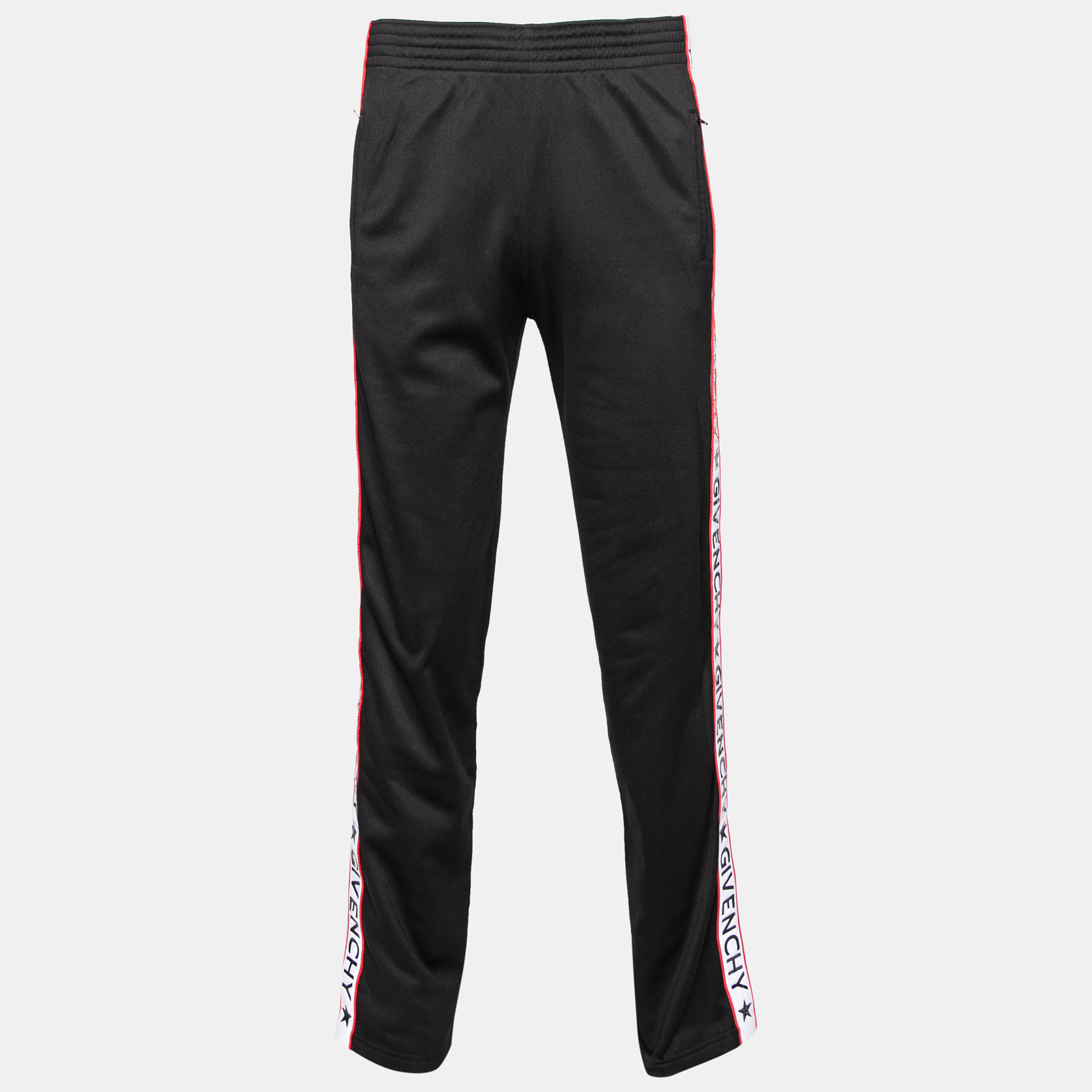 

Givenchy Black Jersey Logo Tape Trimmed Joggers S