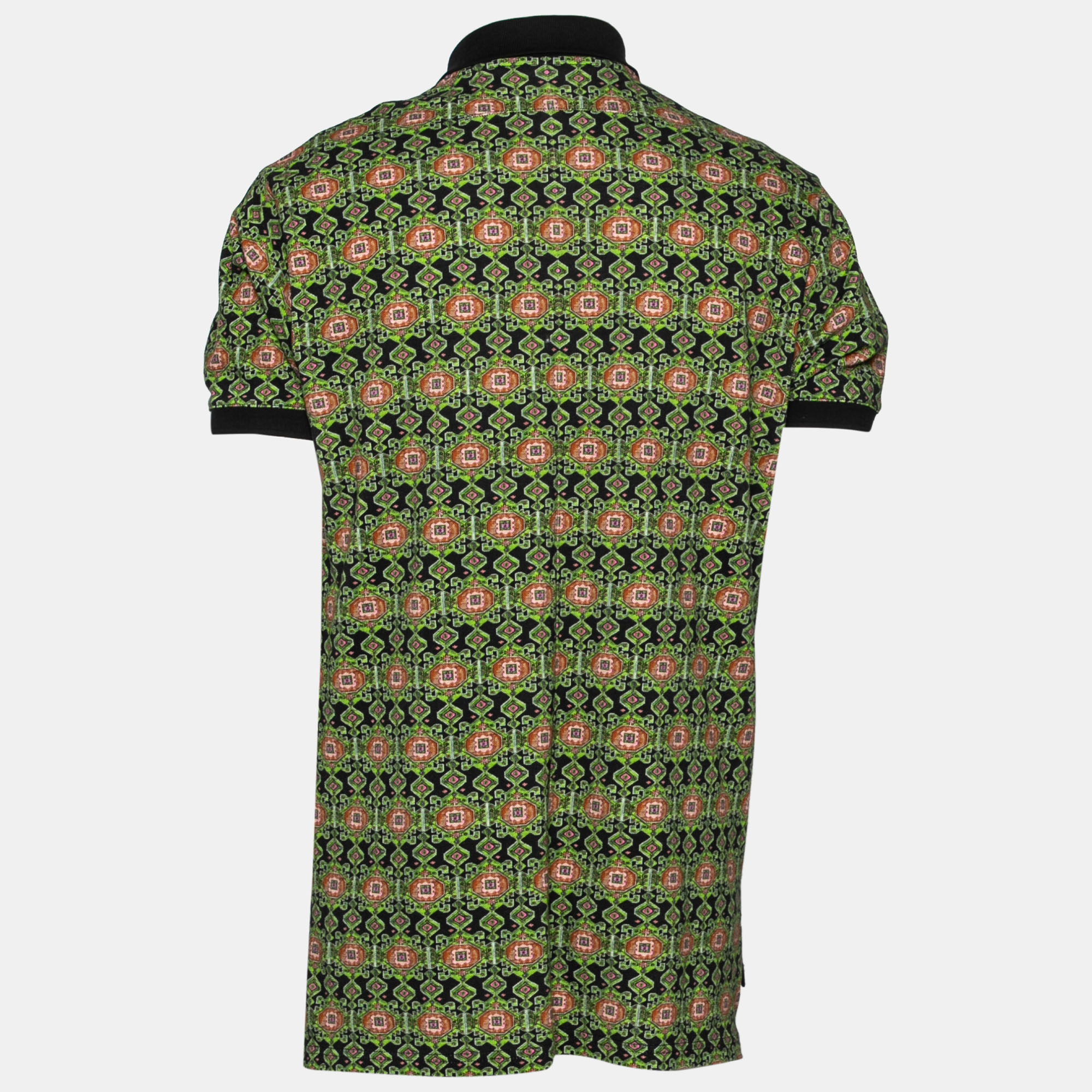 

Givenchy Multicolor Printed Cotton and Striped Polo T-Shirt