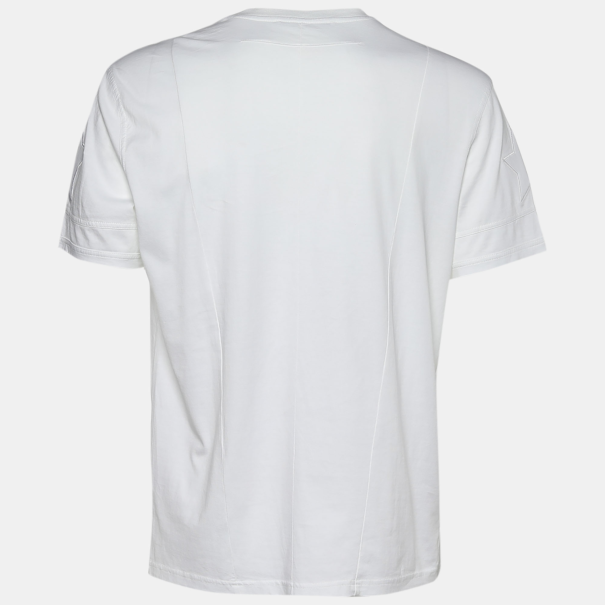 

Givenchy White Jersey Star Patch Cuban Fit T-Shirt