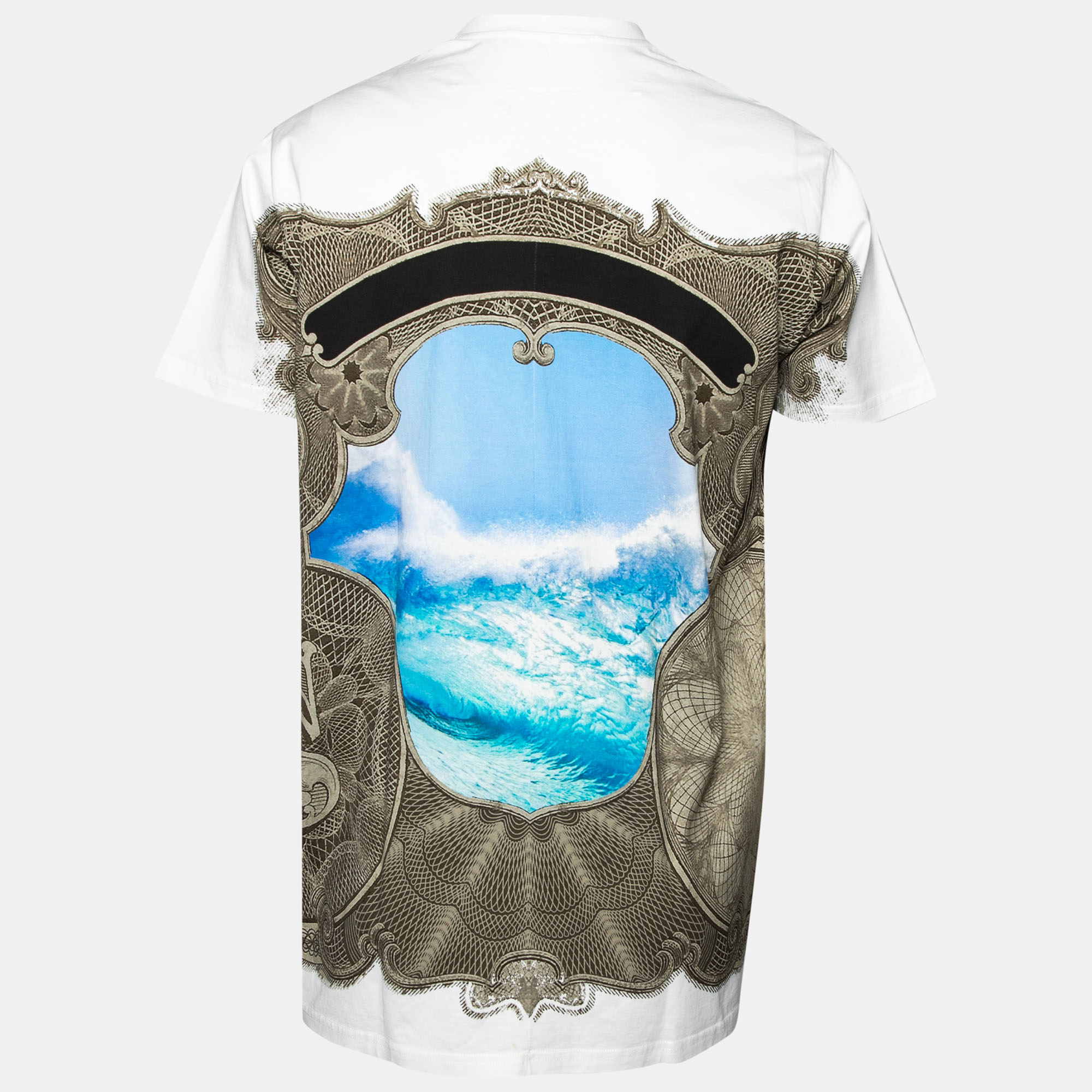 

Givenchy White Printed Cotton Crew Neck T-Shirt