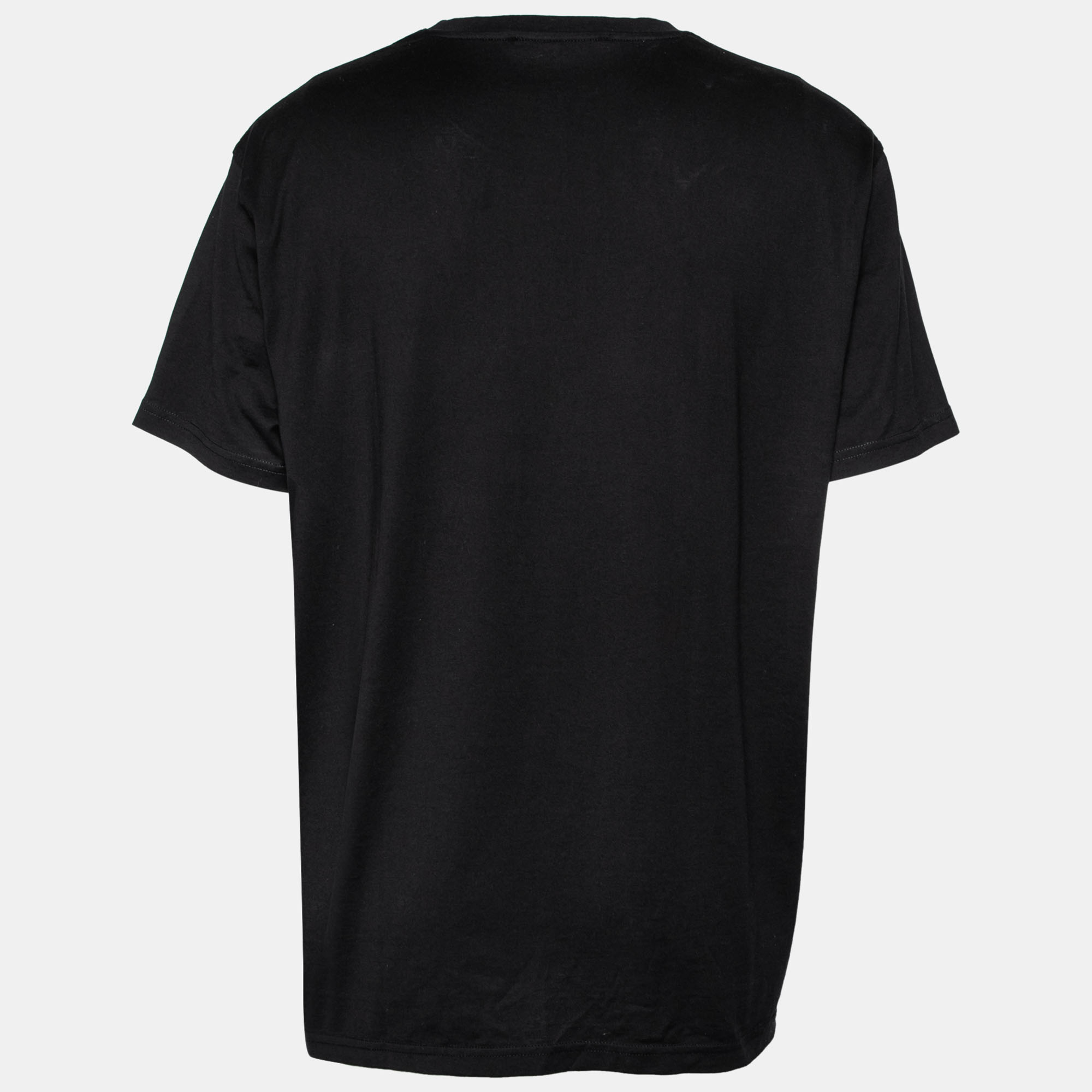 

Givenchy Black Cotton Logo Printed Short Sleeve T-Shirt