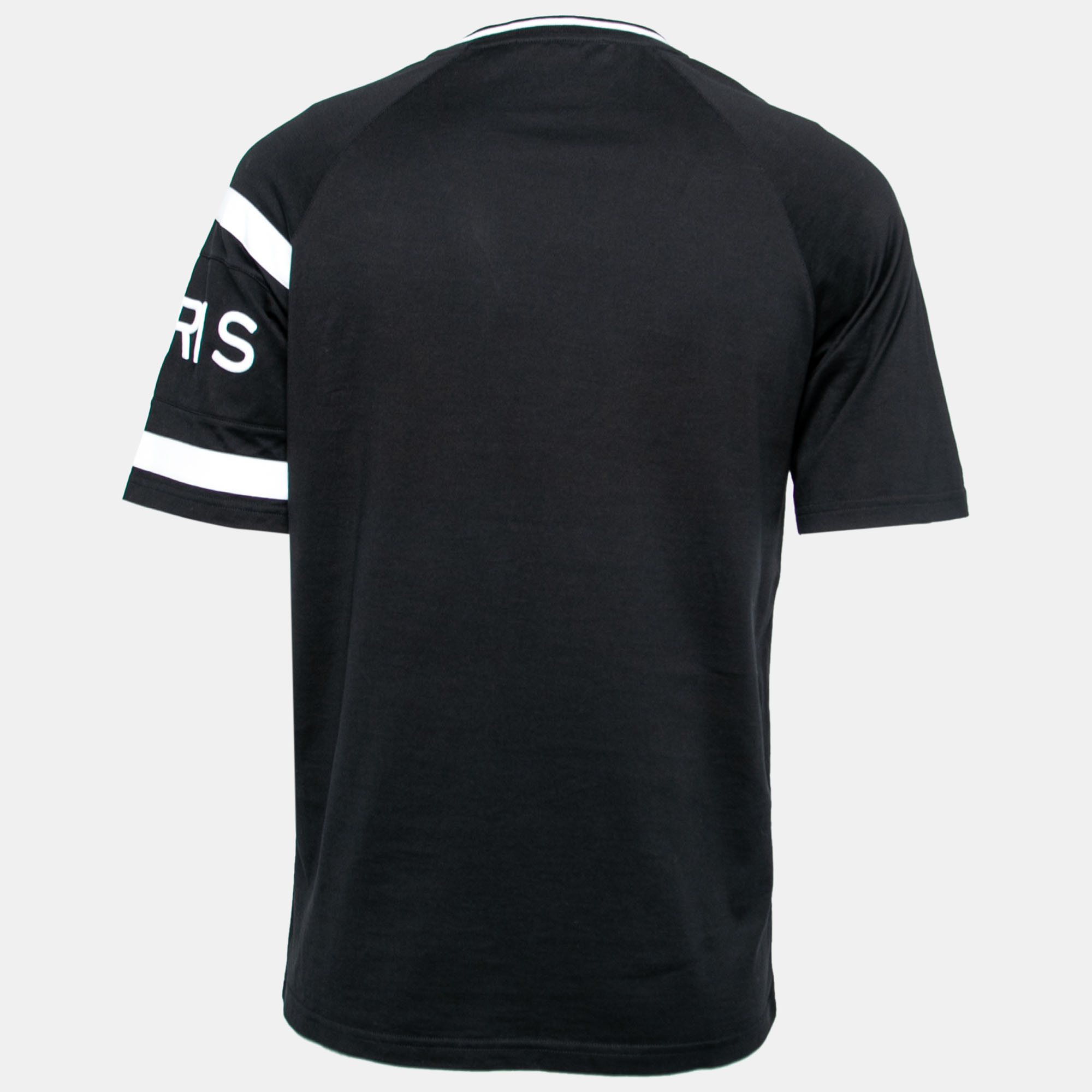 

Givenchy Black Cotton Logo Embroidered Short Sleeve T-Shirt