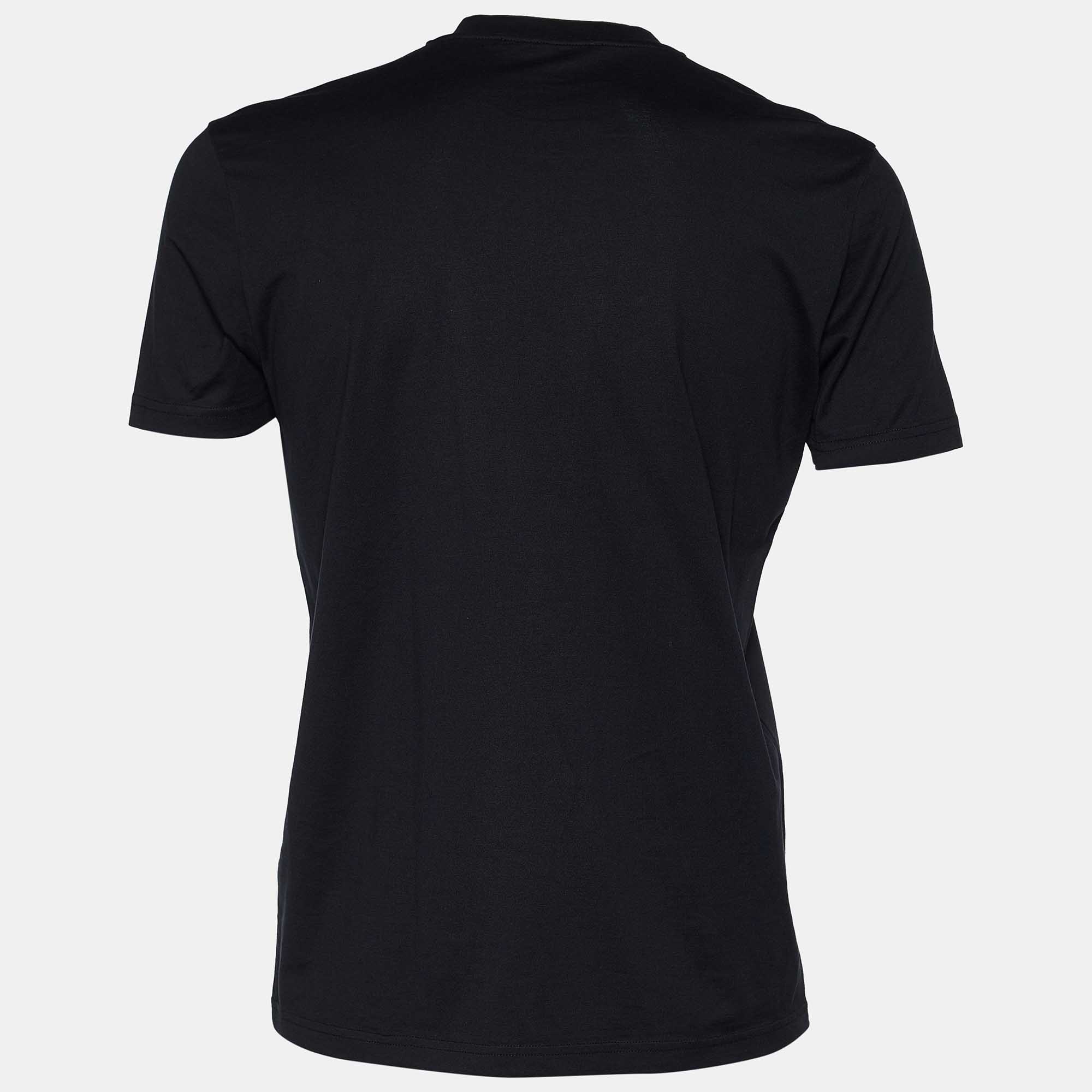 

Givenchy Black Jersey Logo Print Motorcross Slim Fit T-Shirt