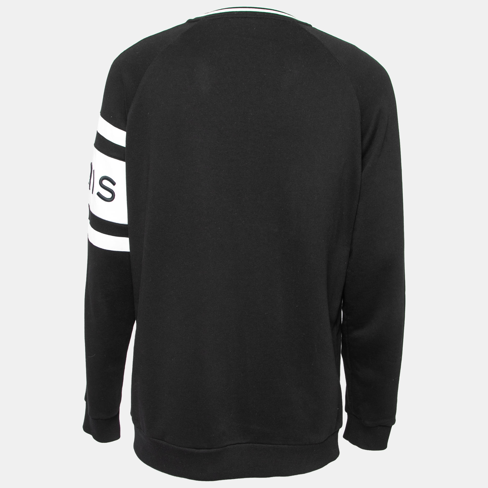 

Givenchy Black Logo Embroidered Cotton Crew Neck Sweatshirt