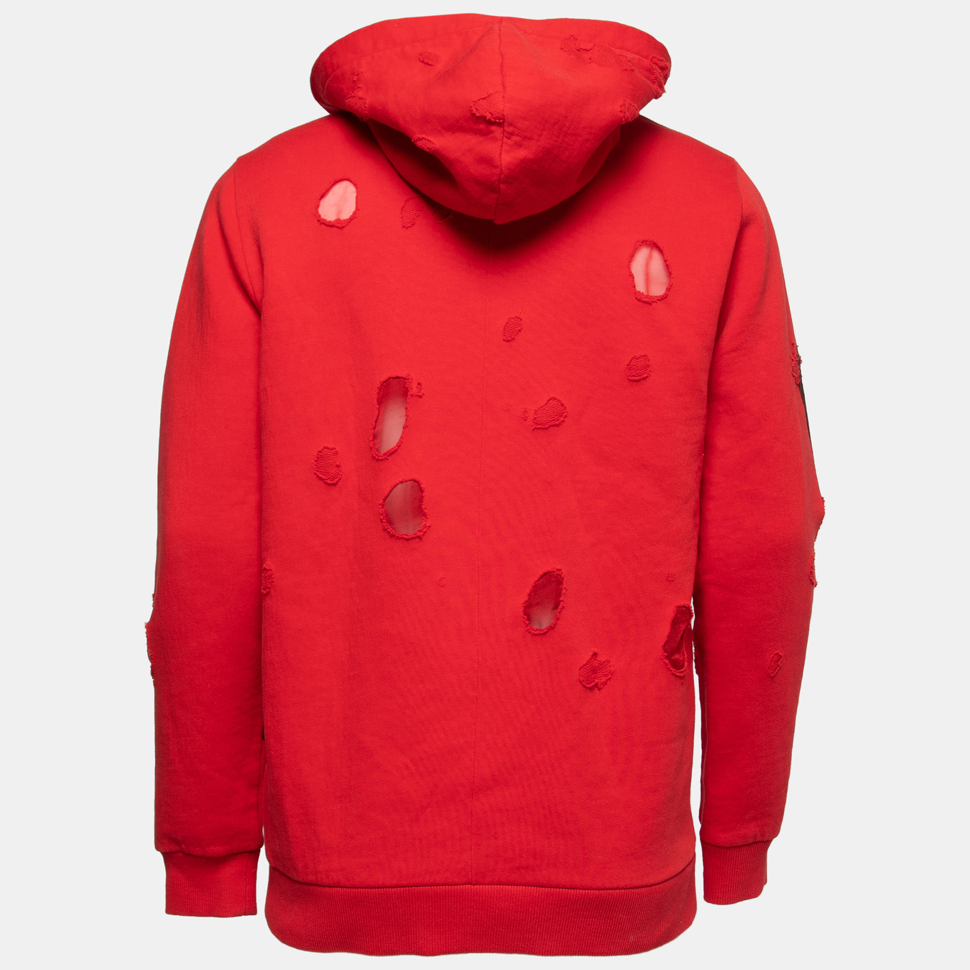 

Givenchy Red Cotton Rottweiler Printed Hoodie