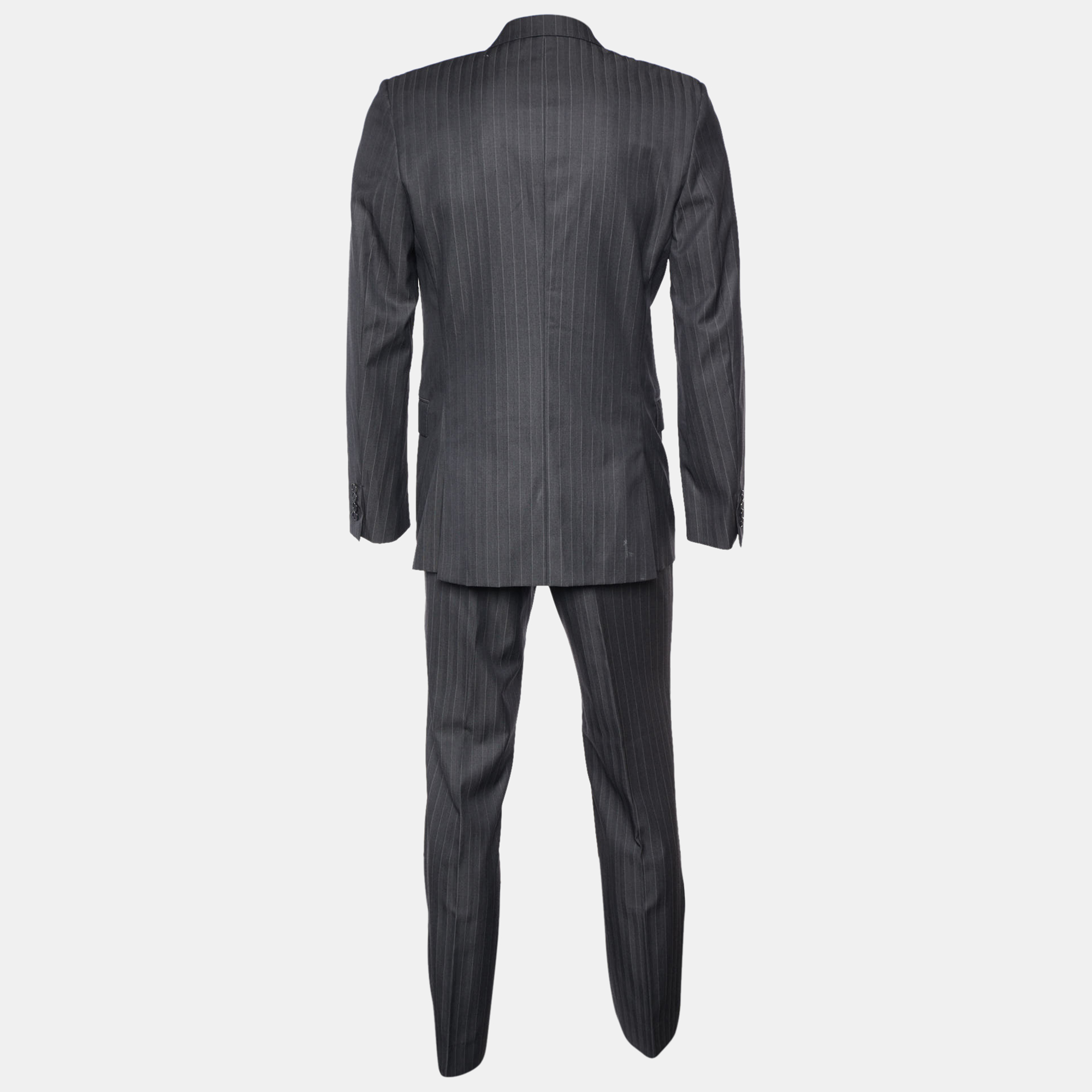 

Givenchy Charcoal Grey Striped Wool Suits