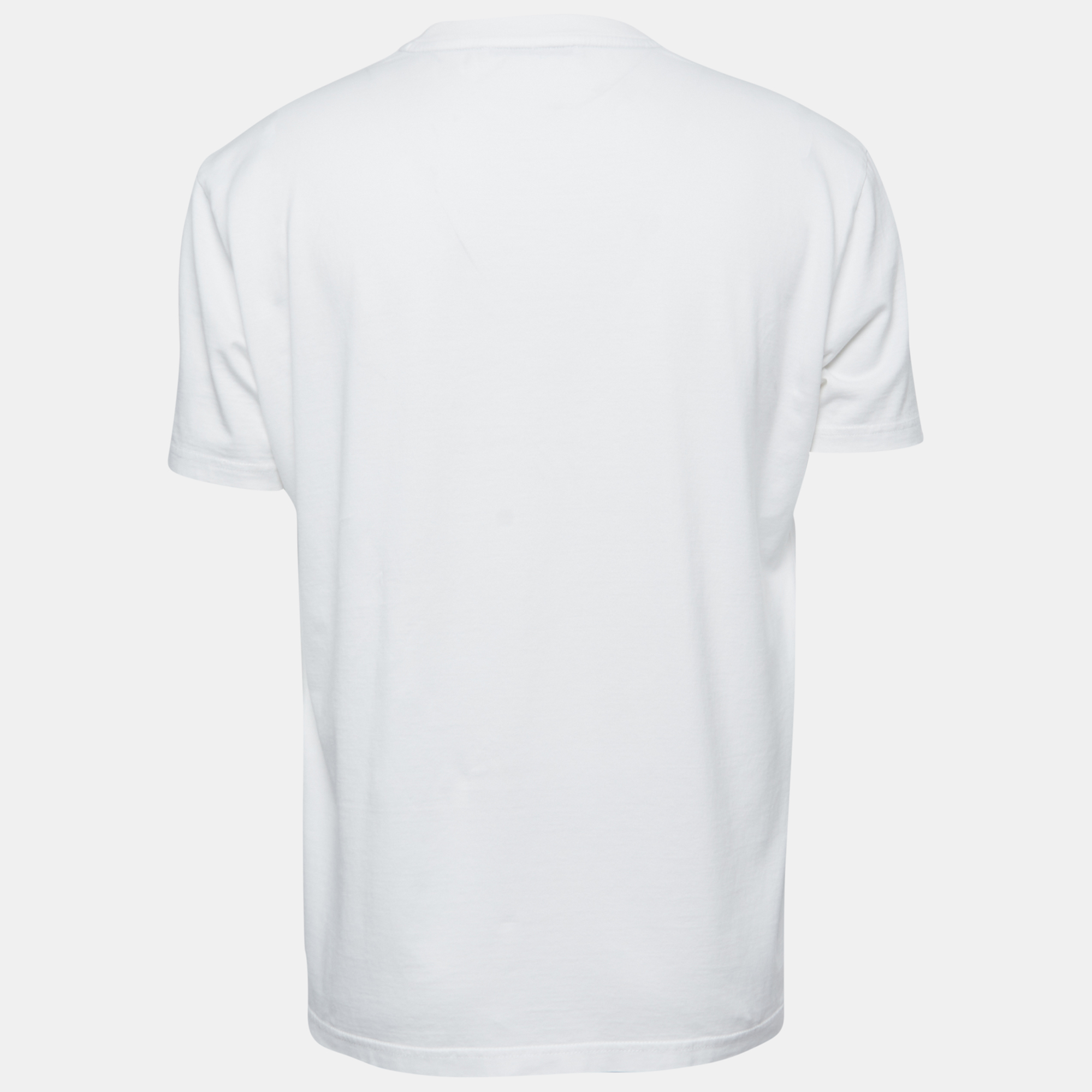 

Givenchy White Cotton Faded Logo T-Shirt