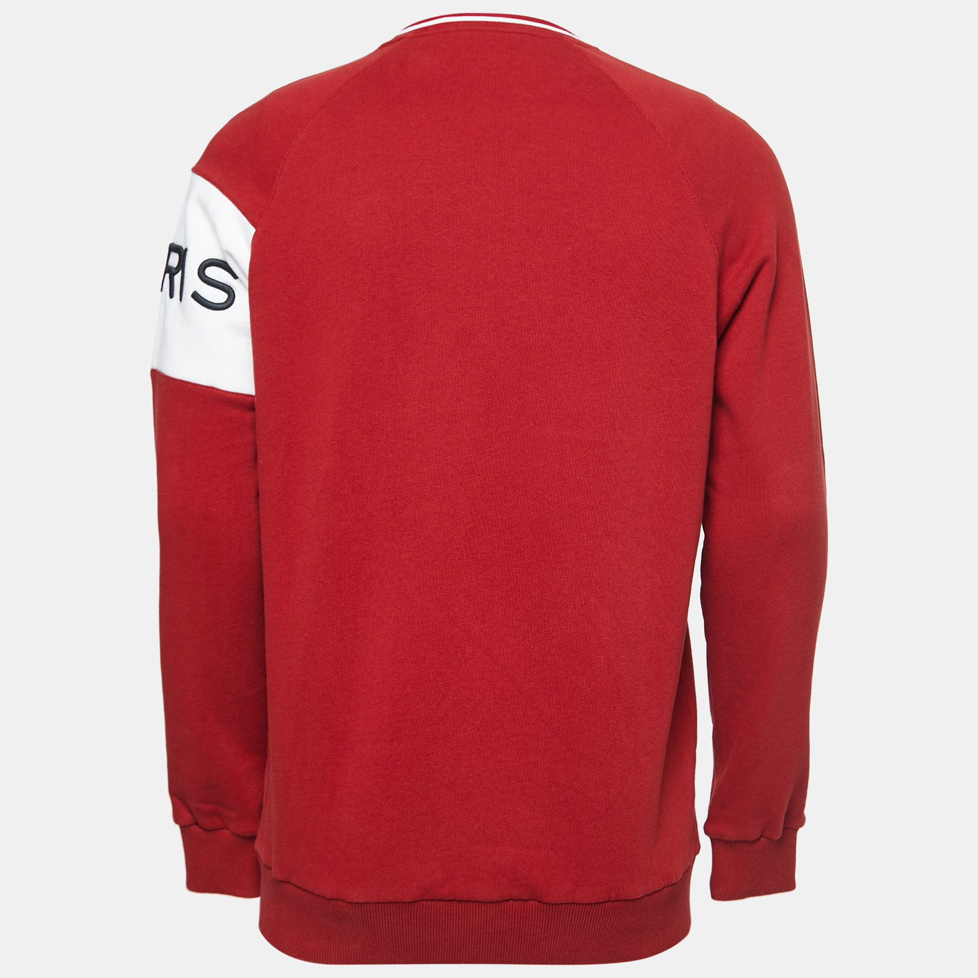 

Givenchy Red Cotton Logo Embroidered Sweatshirt