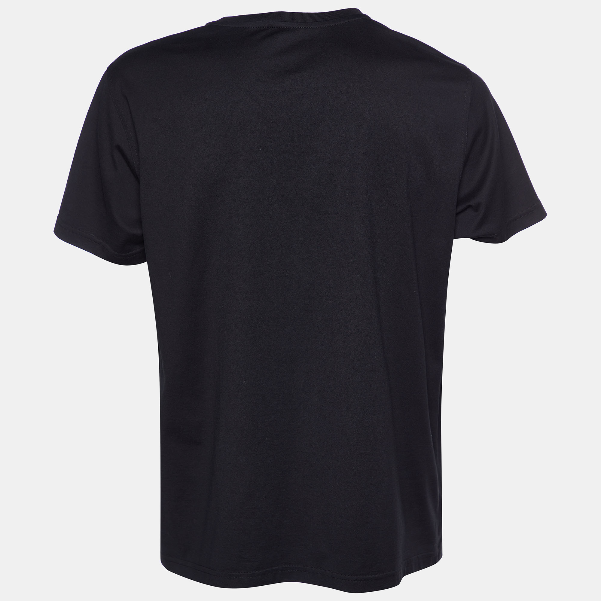 

Givenchy Black Logo Printed Cotton Crewneck T-Shirt
