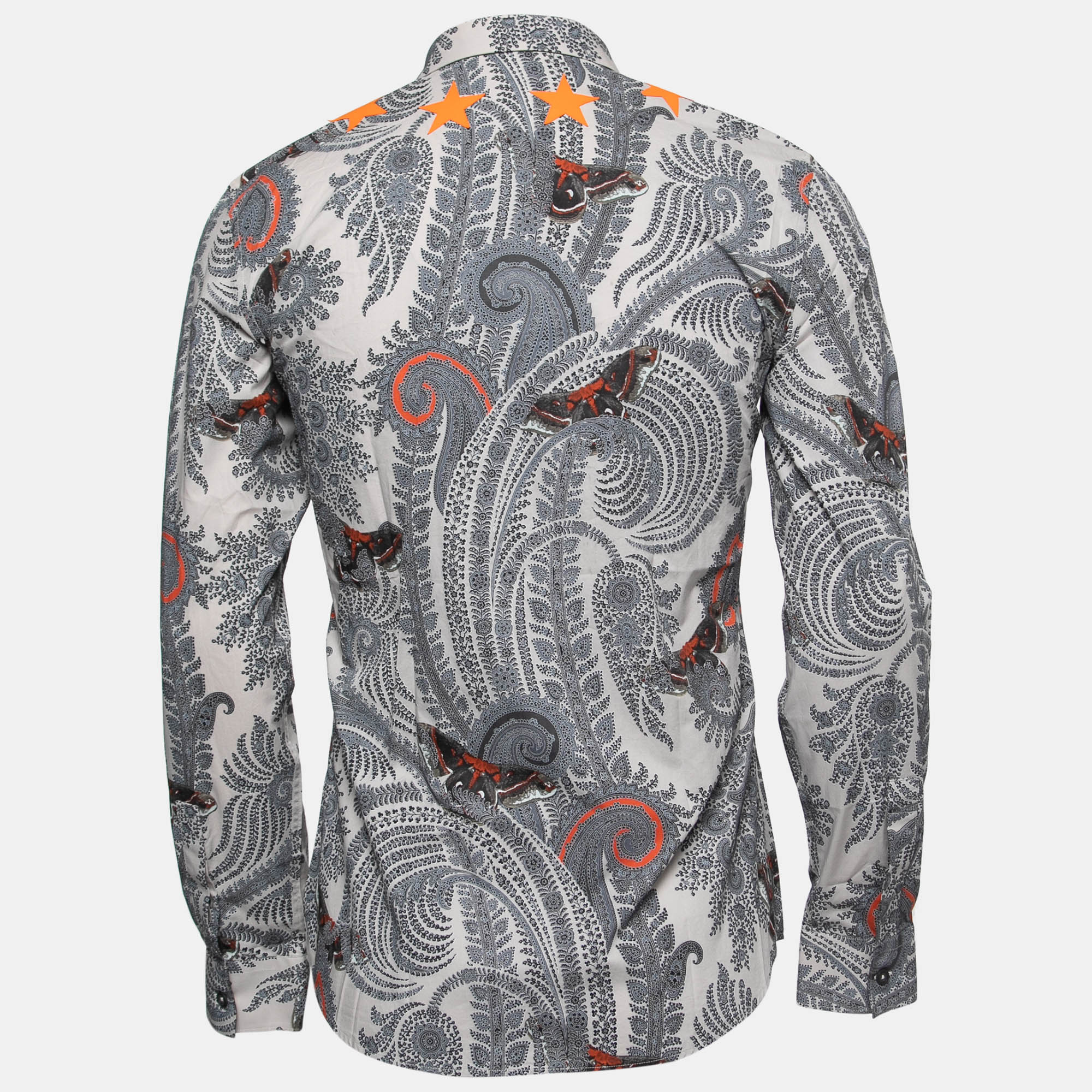 

Givenchy Multicolor Paisley Printed Cotton Star Applique Shirt