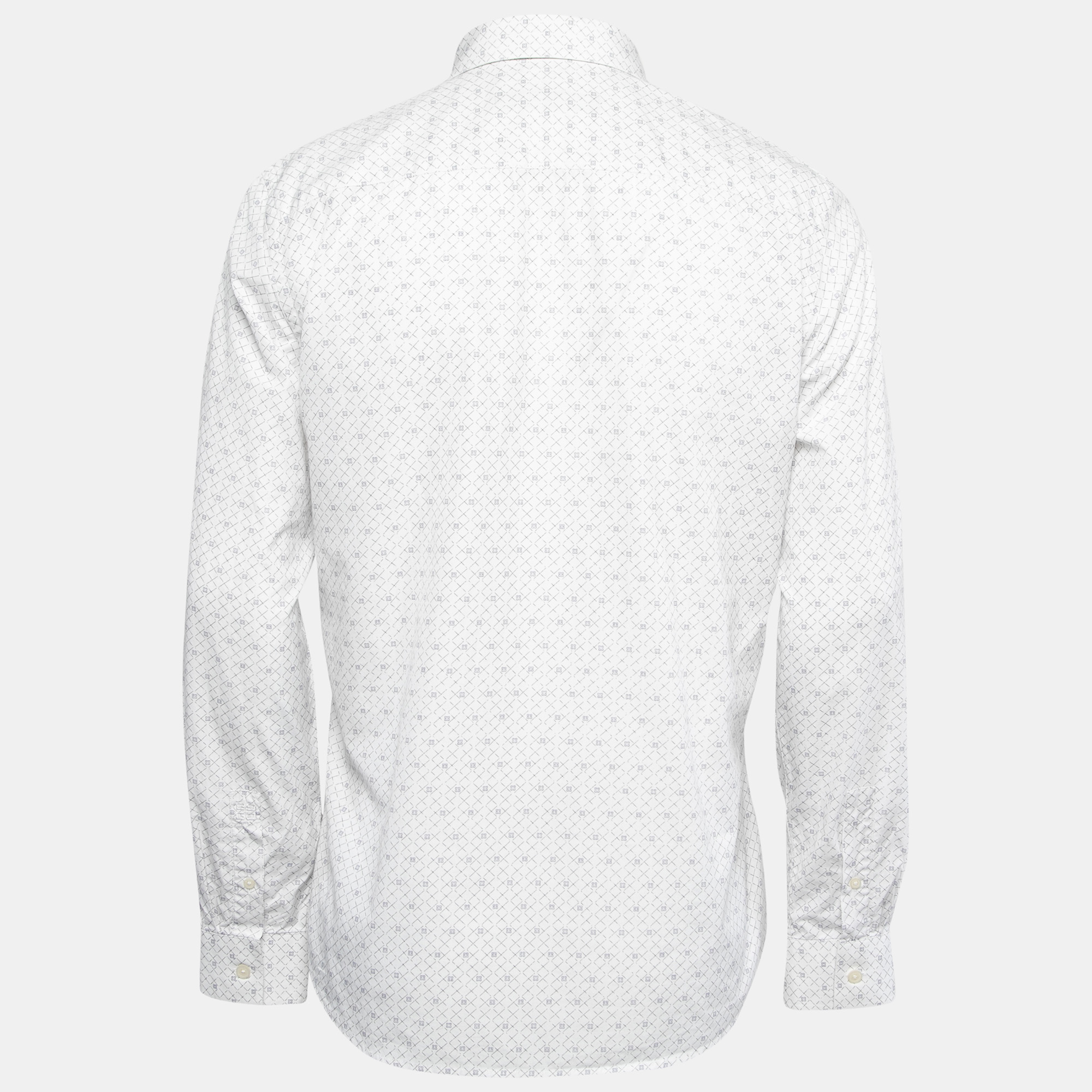 

Givenchy White Printed Cotton Full Sleeve Shirt