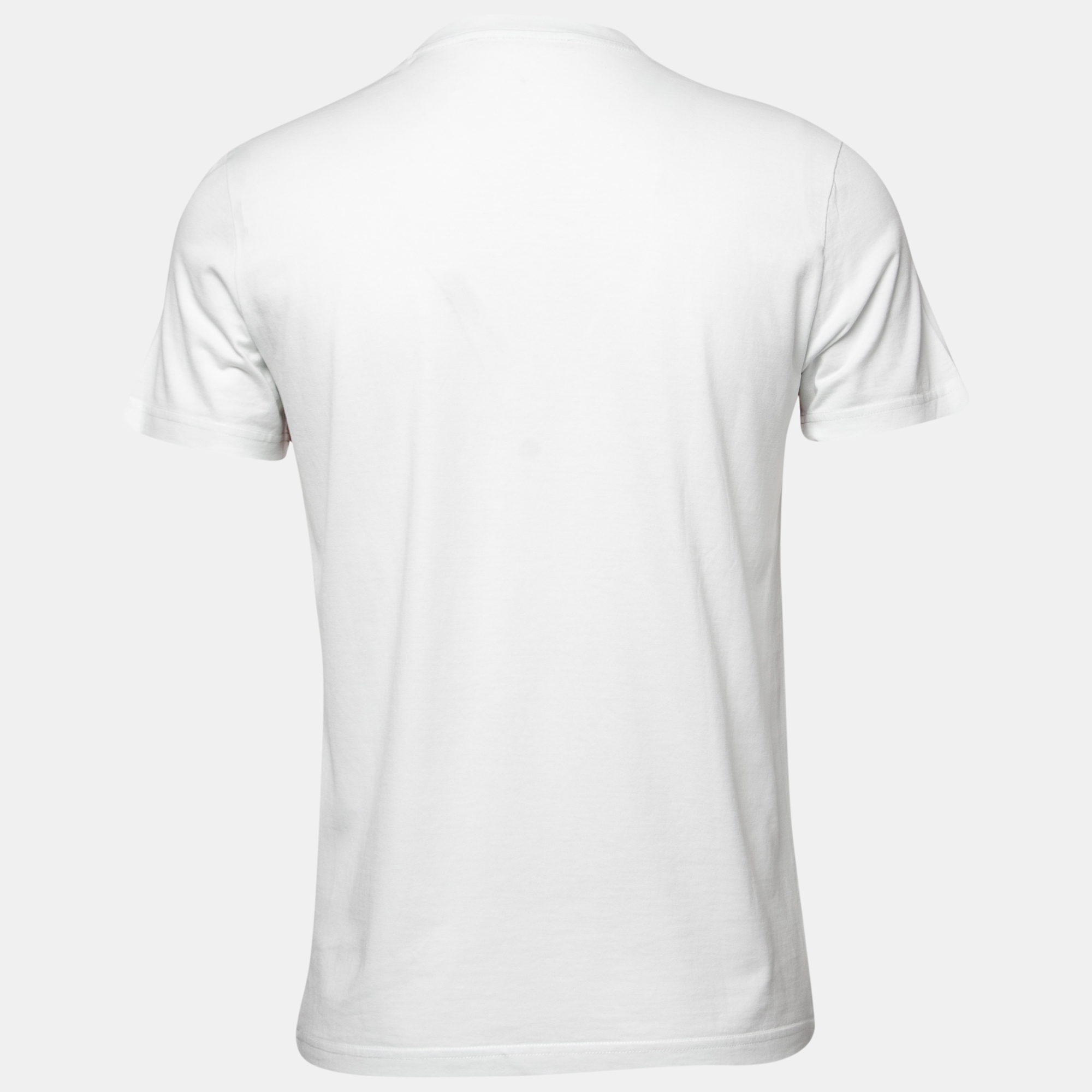 

Givenchy White Printed Cotton Half Sleeve Crew Neck T-Shirt