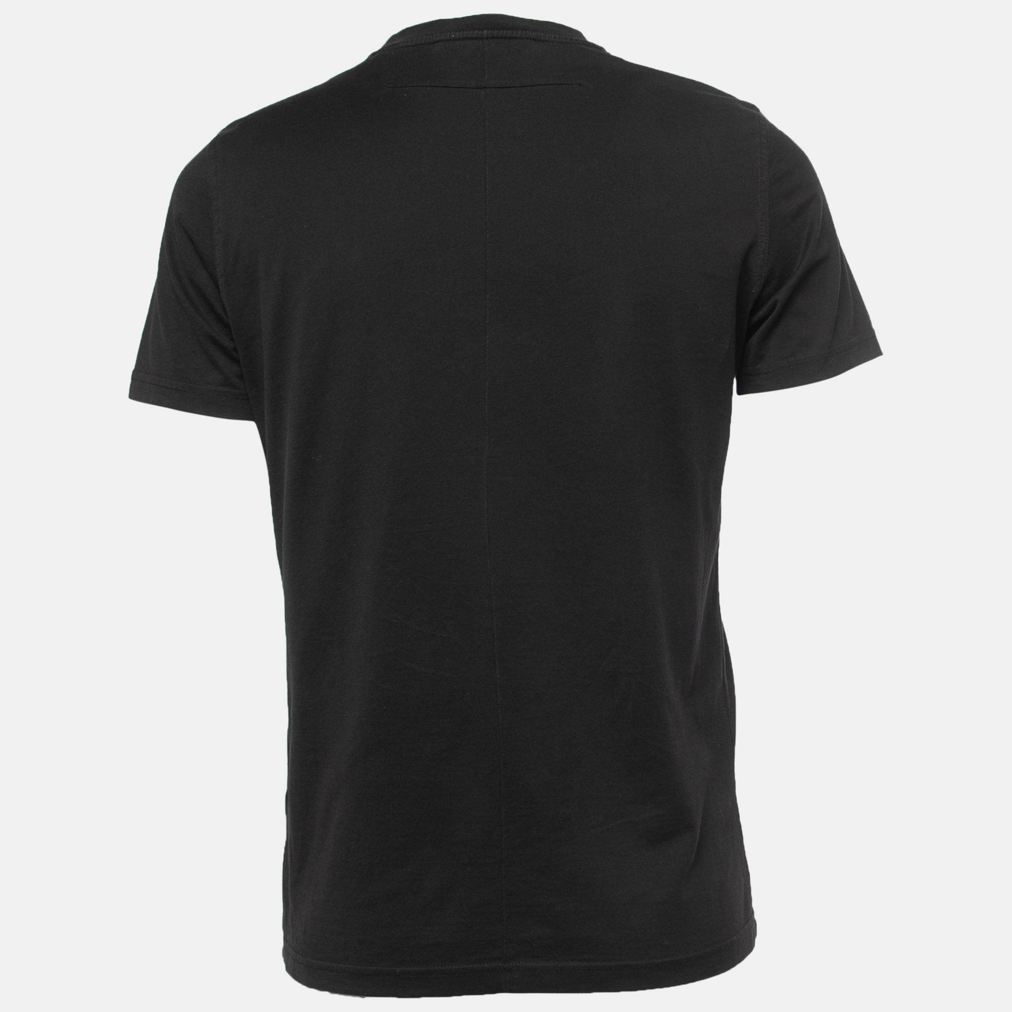 

Givenchy Black Bull Statue Print Cotton Crew Neck T-Shirt