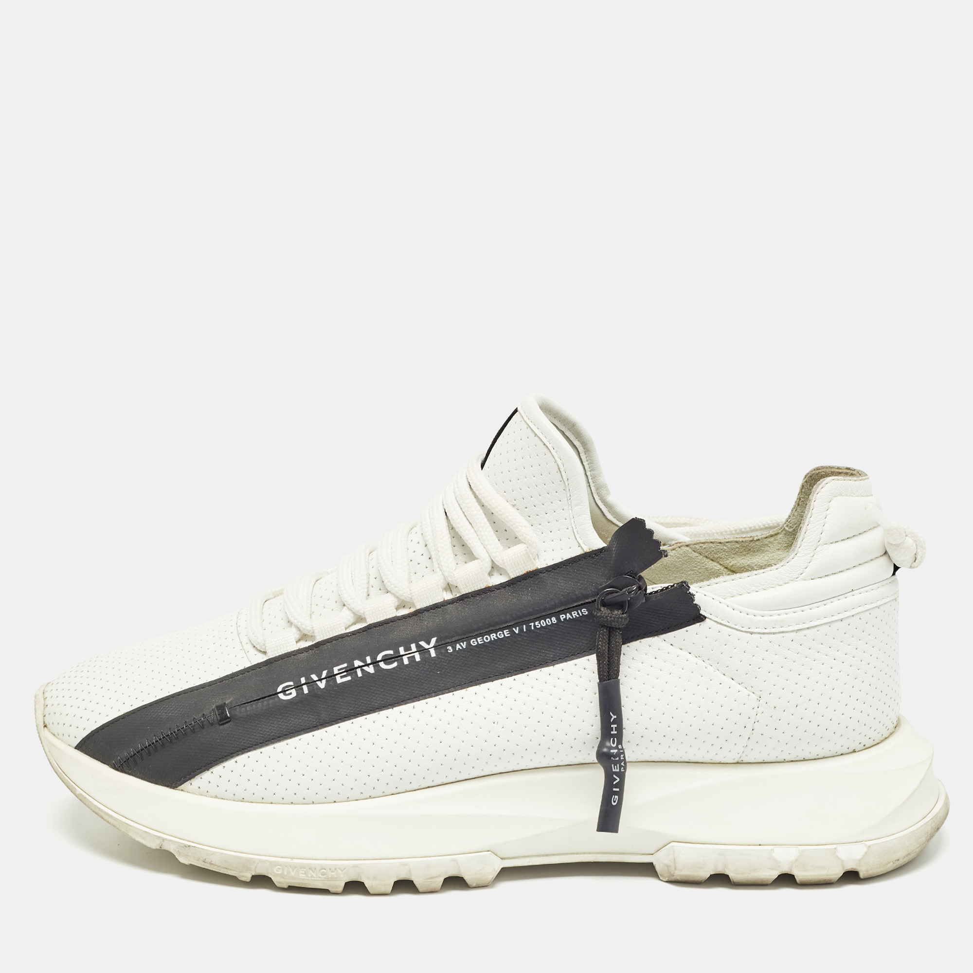 

Givenchy White Leather Lace Up Sneakers Size