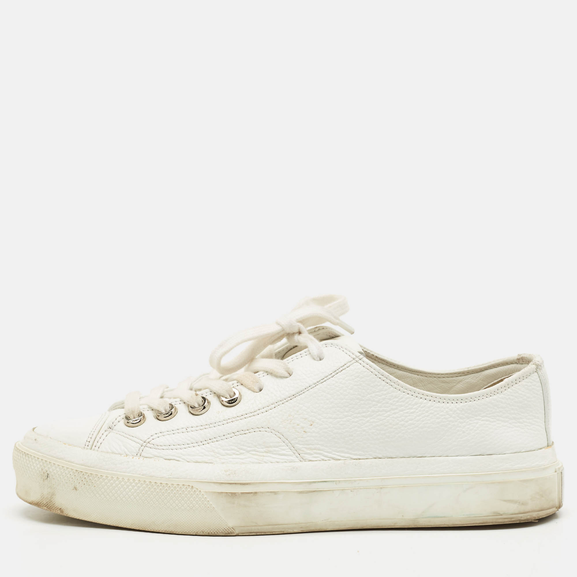 

Givenchy White Leather Lace Up Sneakers Size