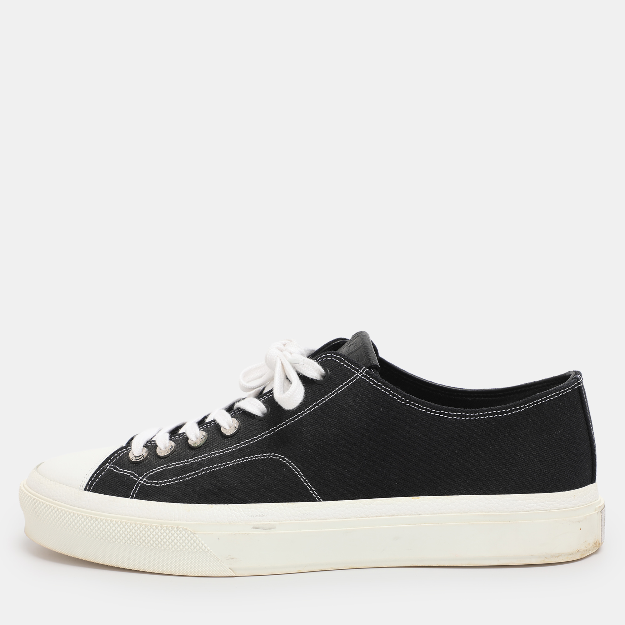

Givenchy Black Canvas City Low Top Sneakers Size 44